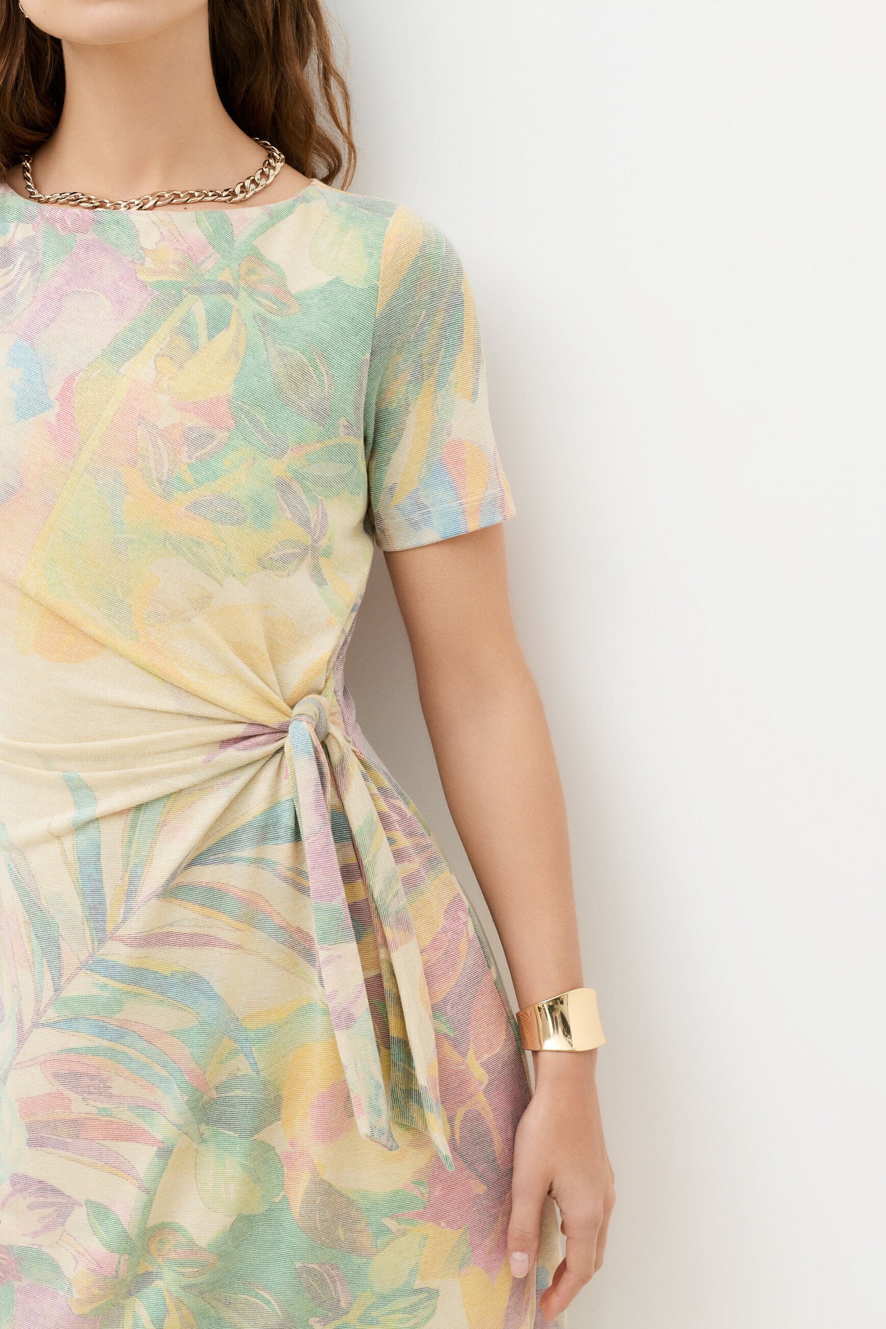 Robe courte droite CAROLL Multicolore