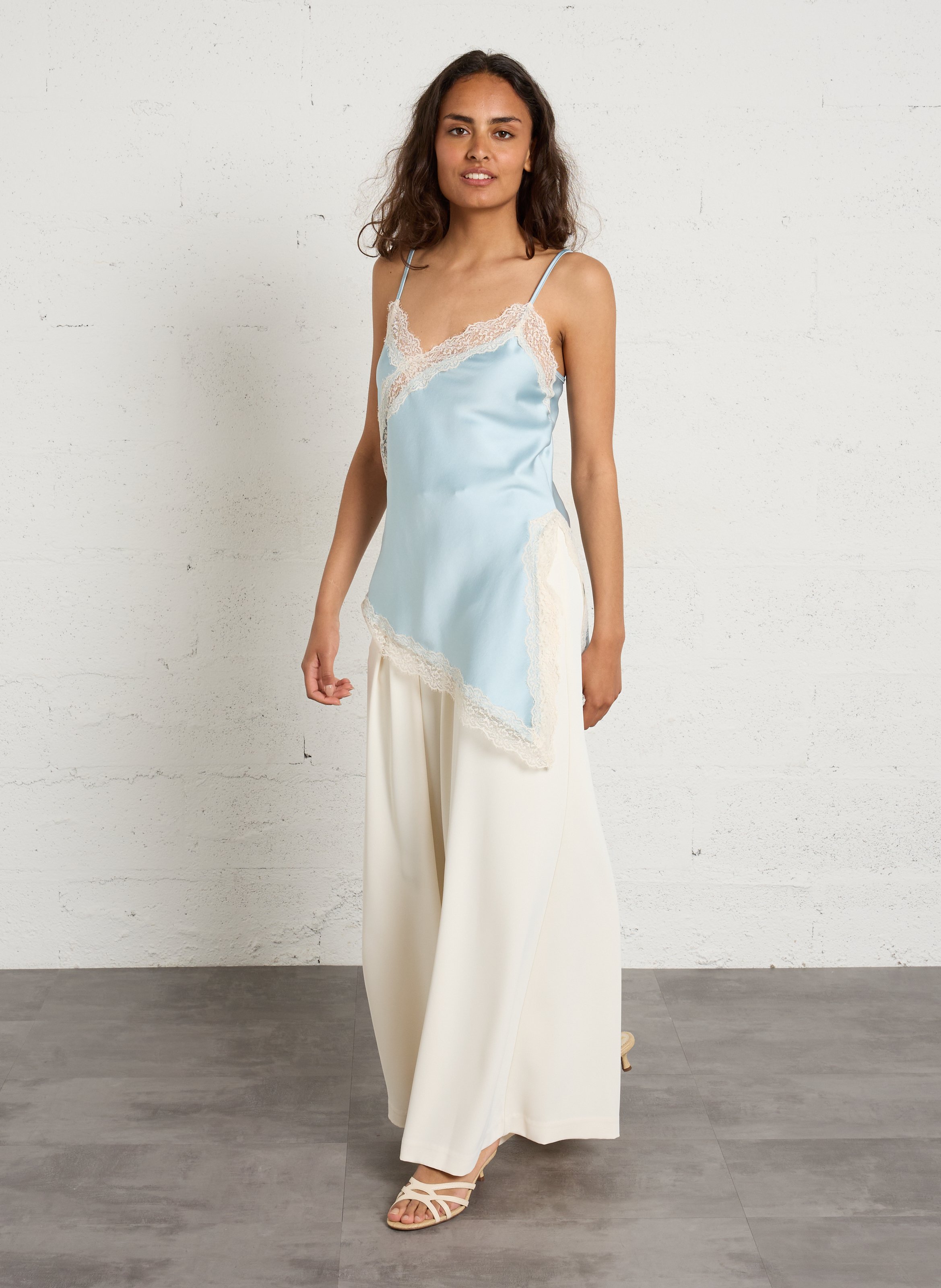 Alice - Ledersandalen mit Absatz SAM EDELMAN Weiss