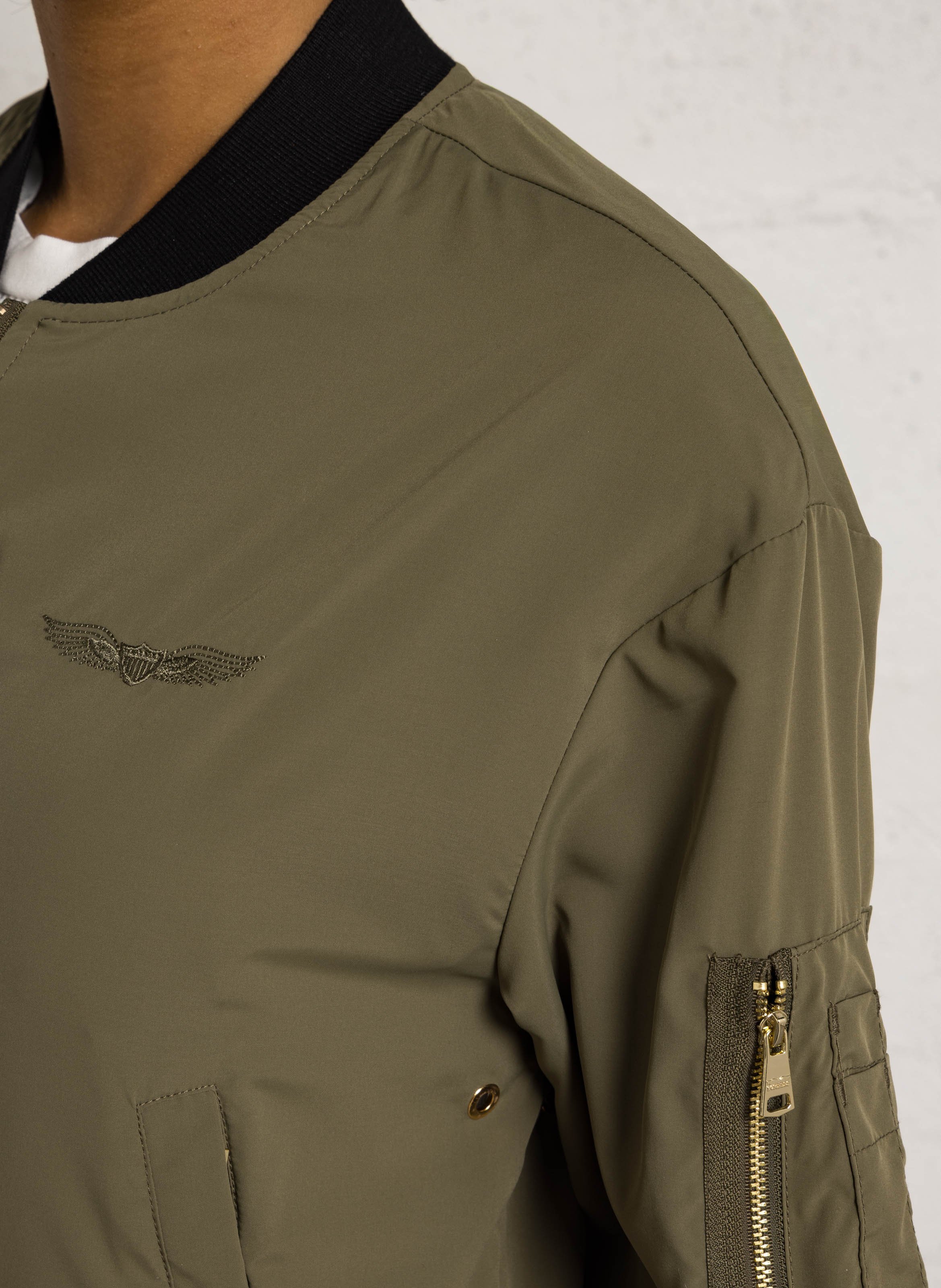 Straight jacket with varsity collar BOMBERS ORIGINAL Khaki