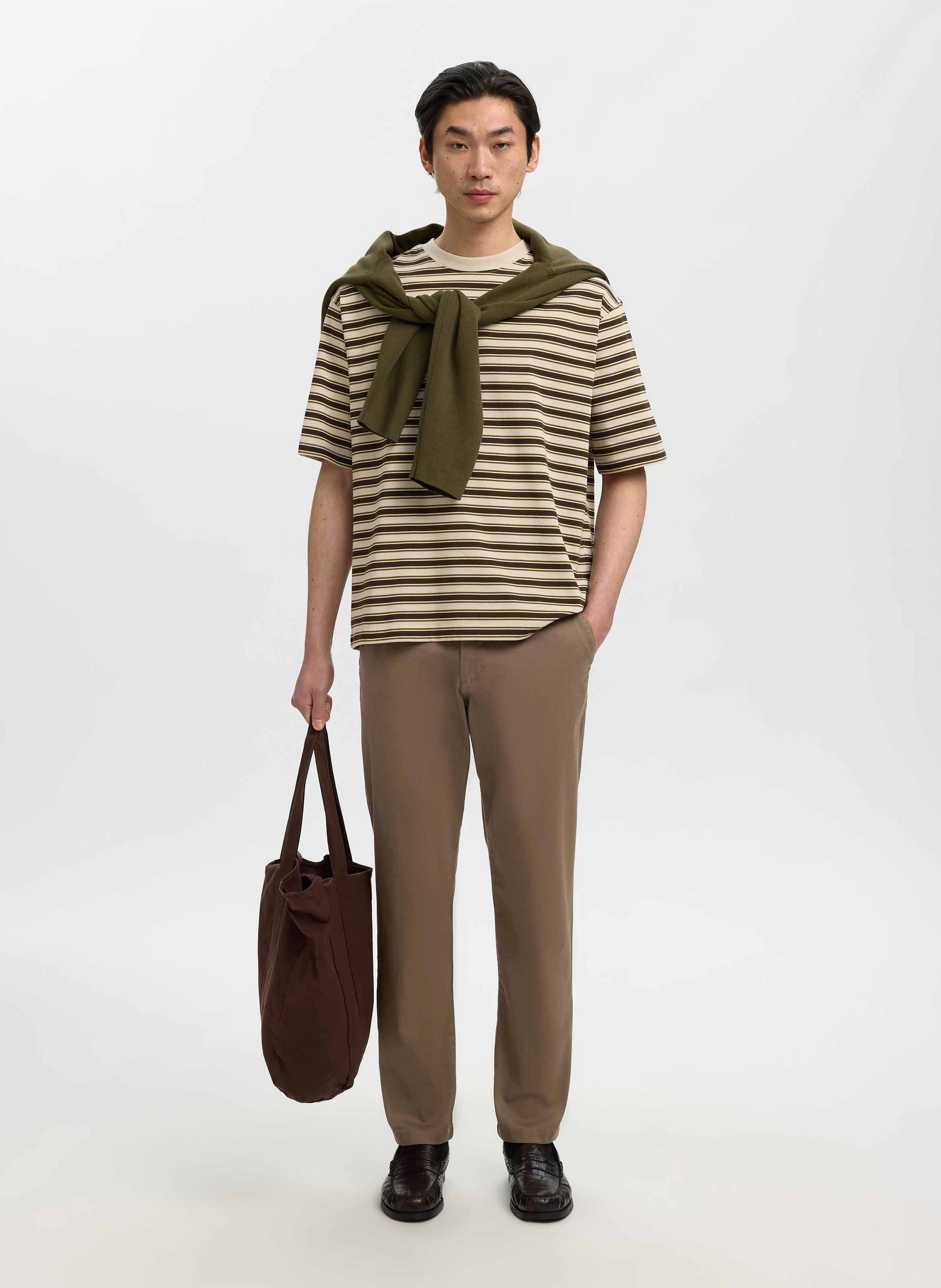 Chino trousers  SELECTED Brown