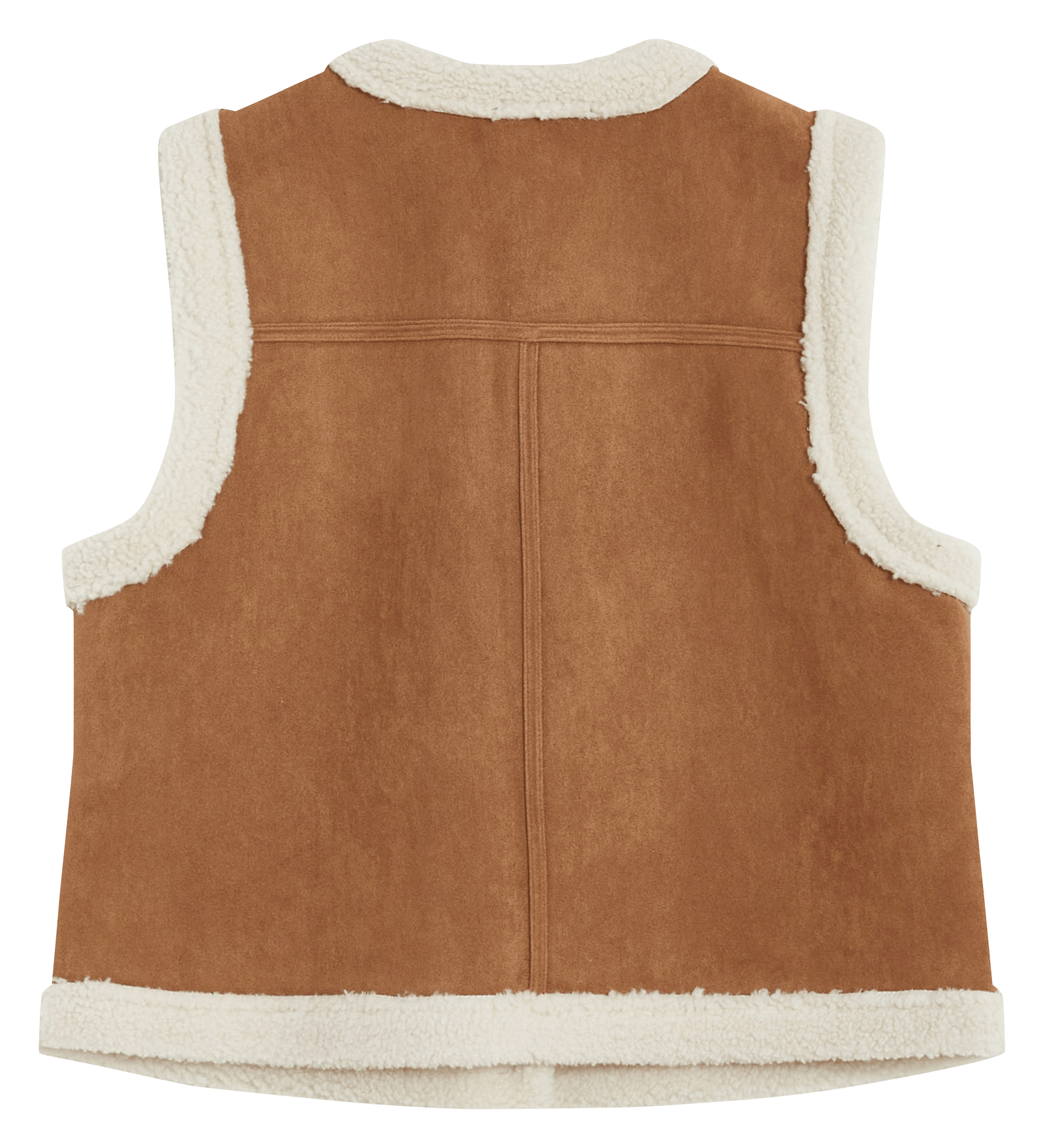 Short straight V-neck jacket GRACE ET MILA Brown