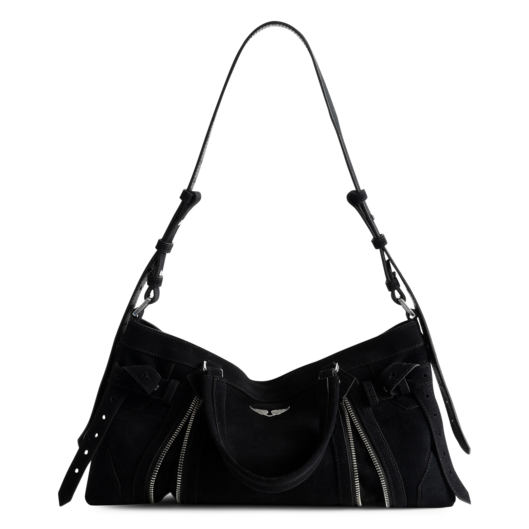 Umhängetasche aus Wildleder | Schwarz ZADIG&VOLTAIRE Damen