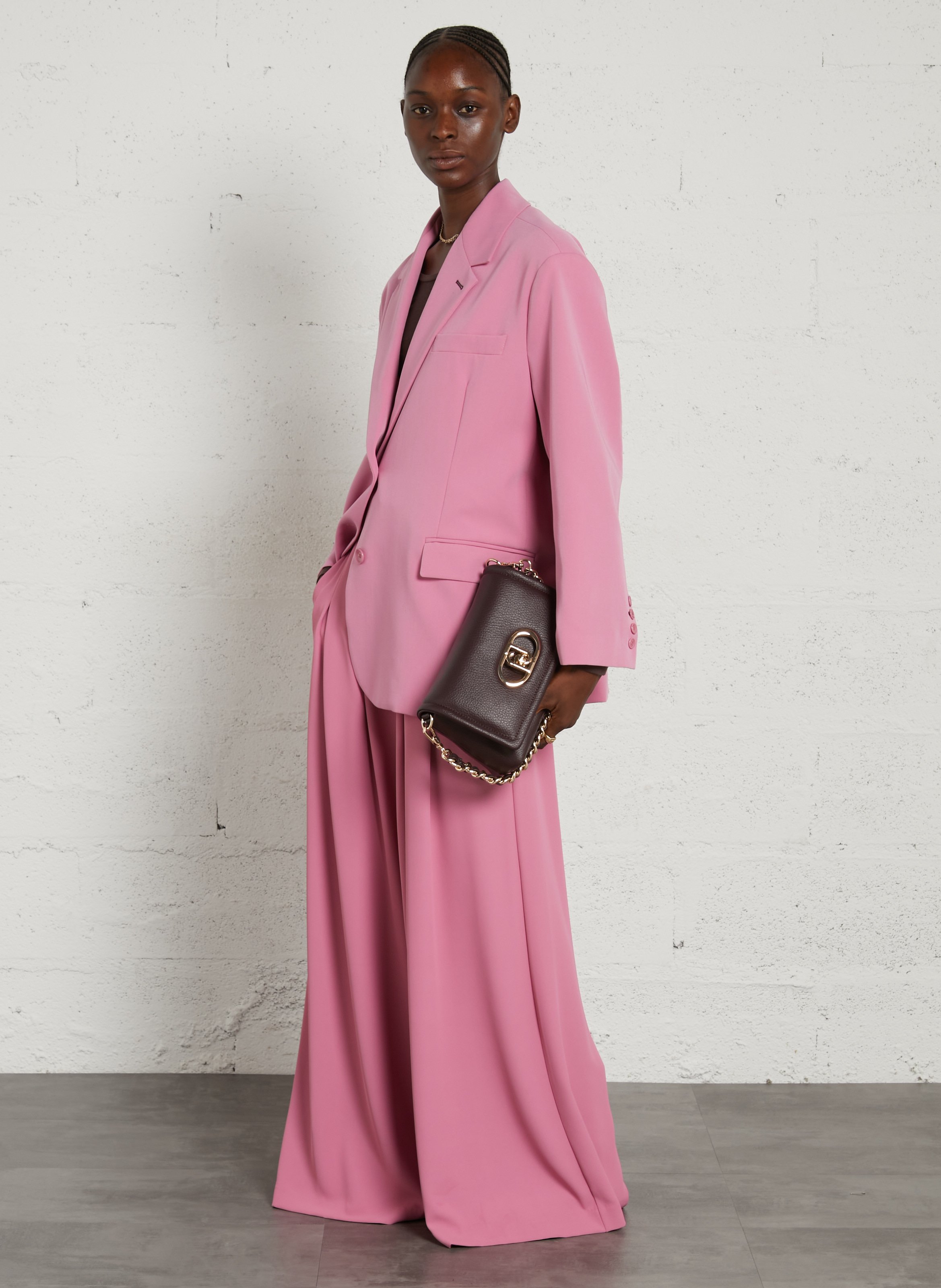 Sac bandoulière effet cuir LIU JO Prune