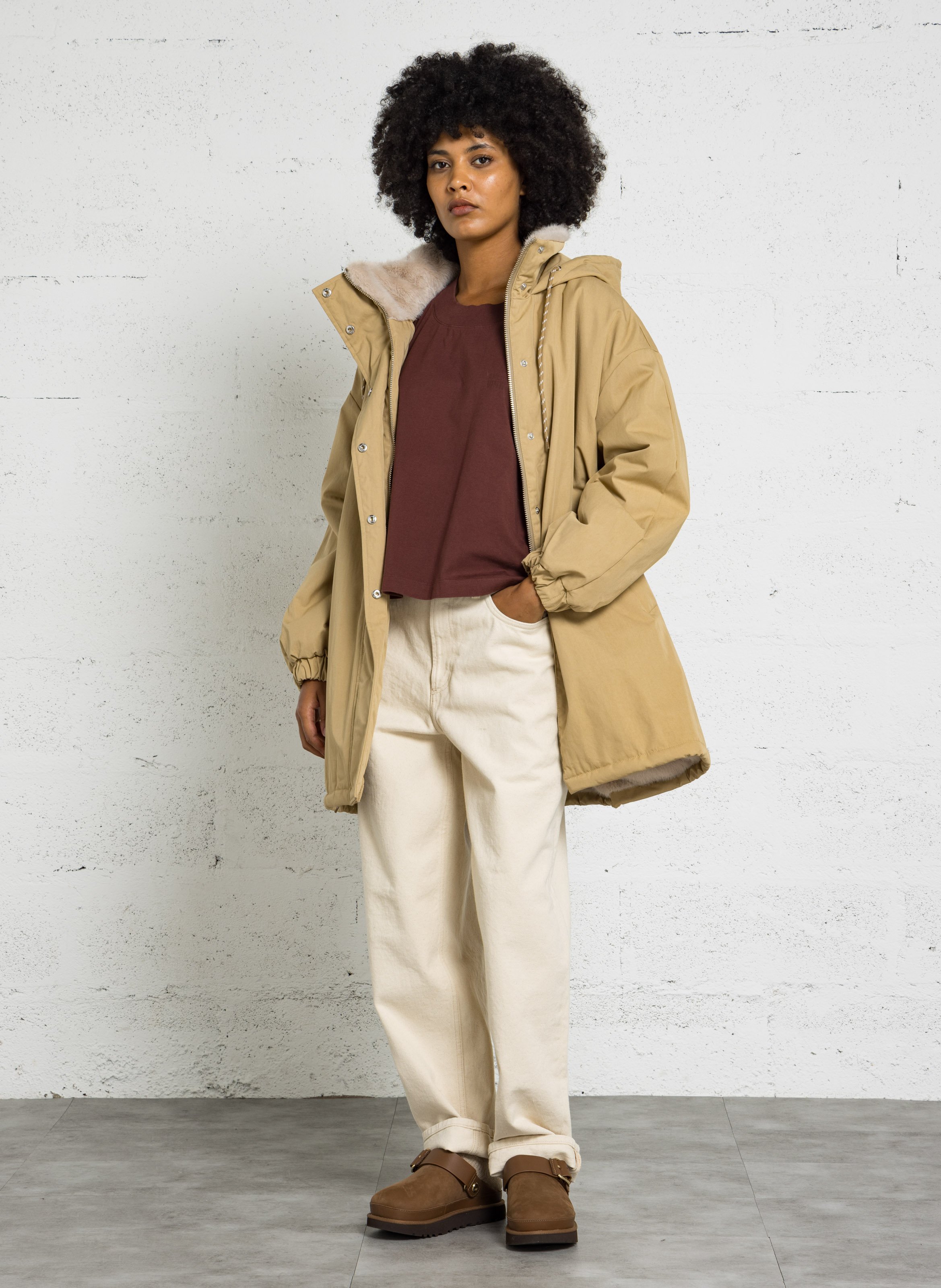 Manteau à capuche en coton BELLEROSE