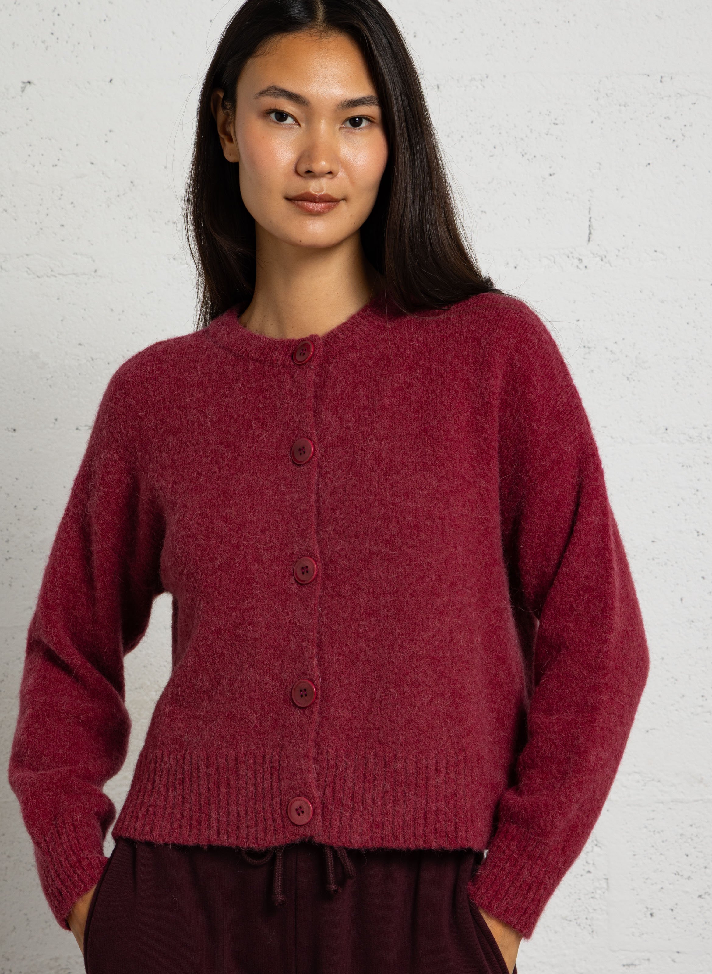 Gerade geschnittener Strick-Cardigan MAISON ANJE