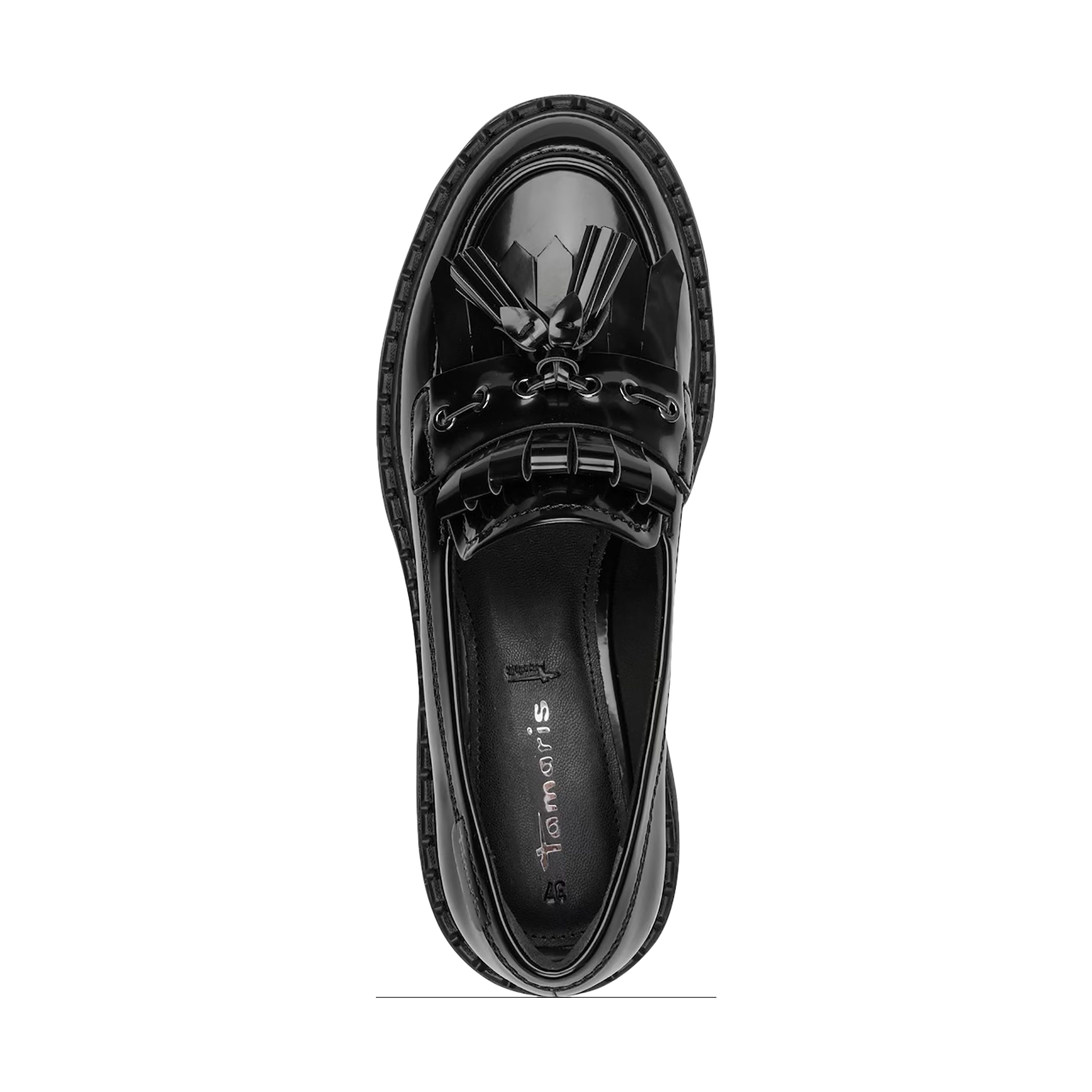 Slip-on moccasin TAMARIS Black