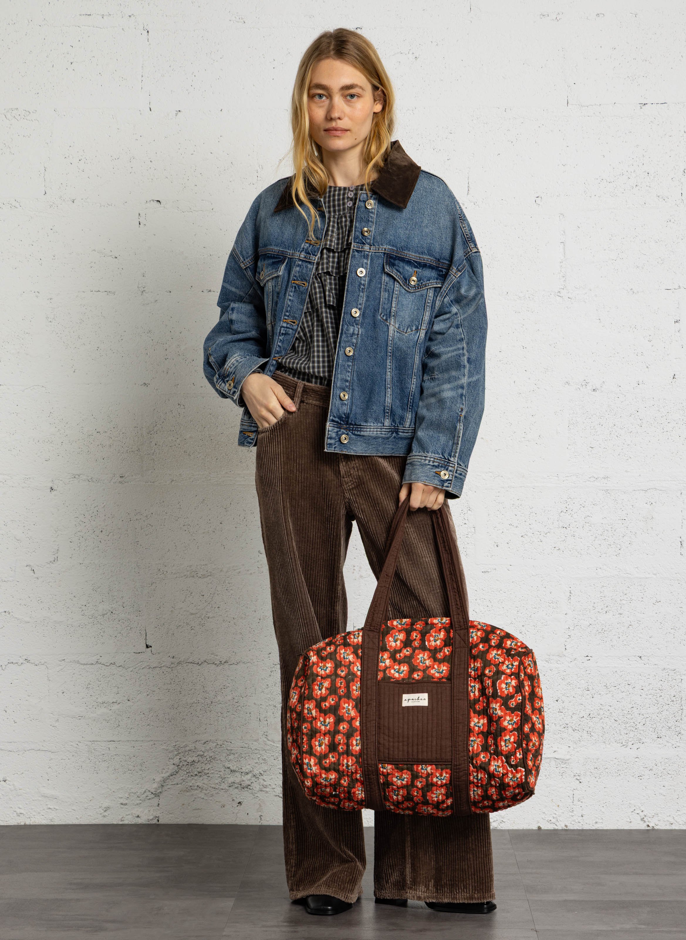 Weekendtas van katoen APACHES COLLECTIONS Rood