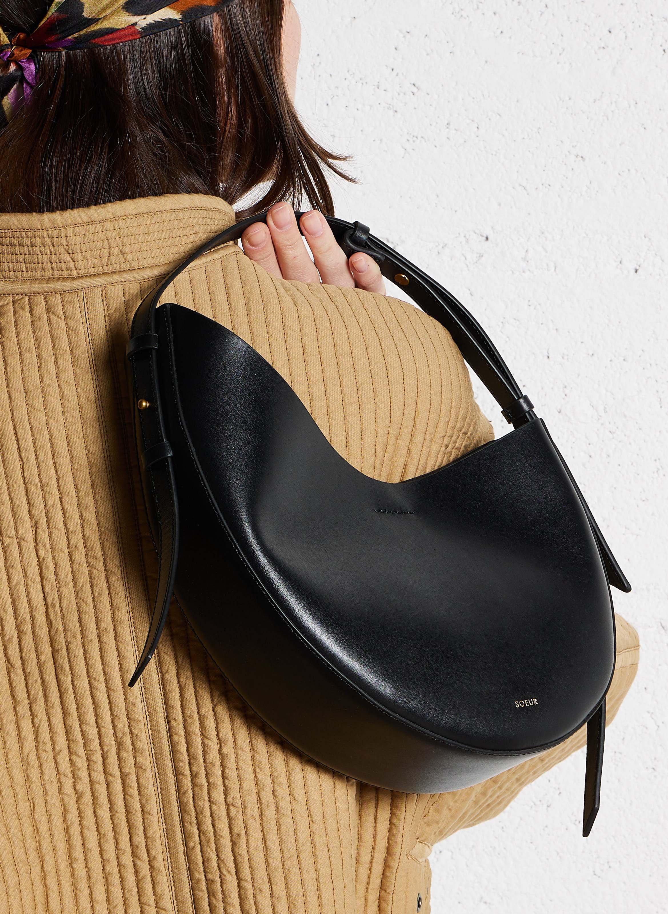 Leather mini-bag SOEUR Black