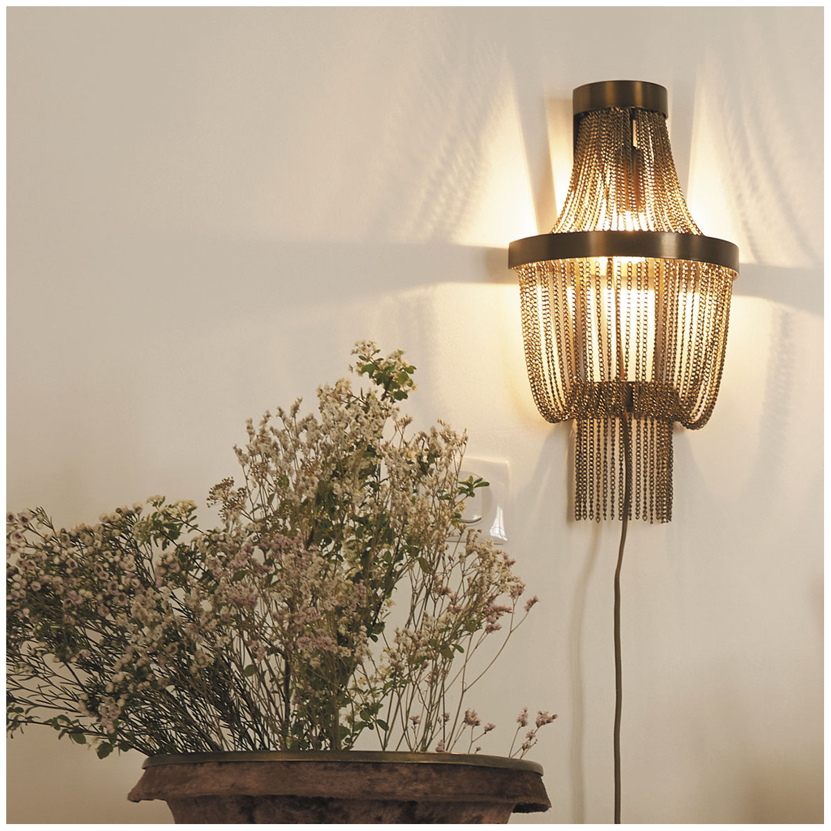 Wall light BLANC D'IVOIRE Brown