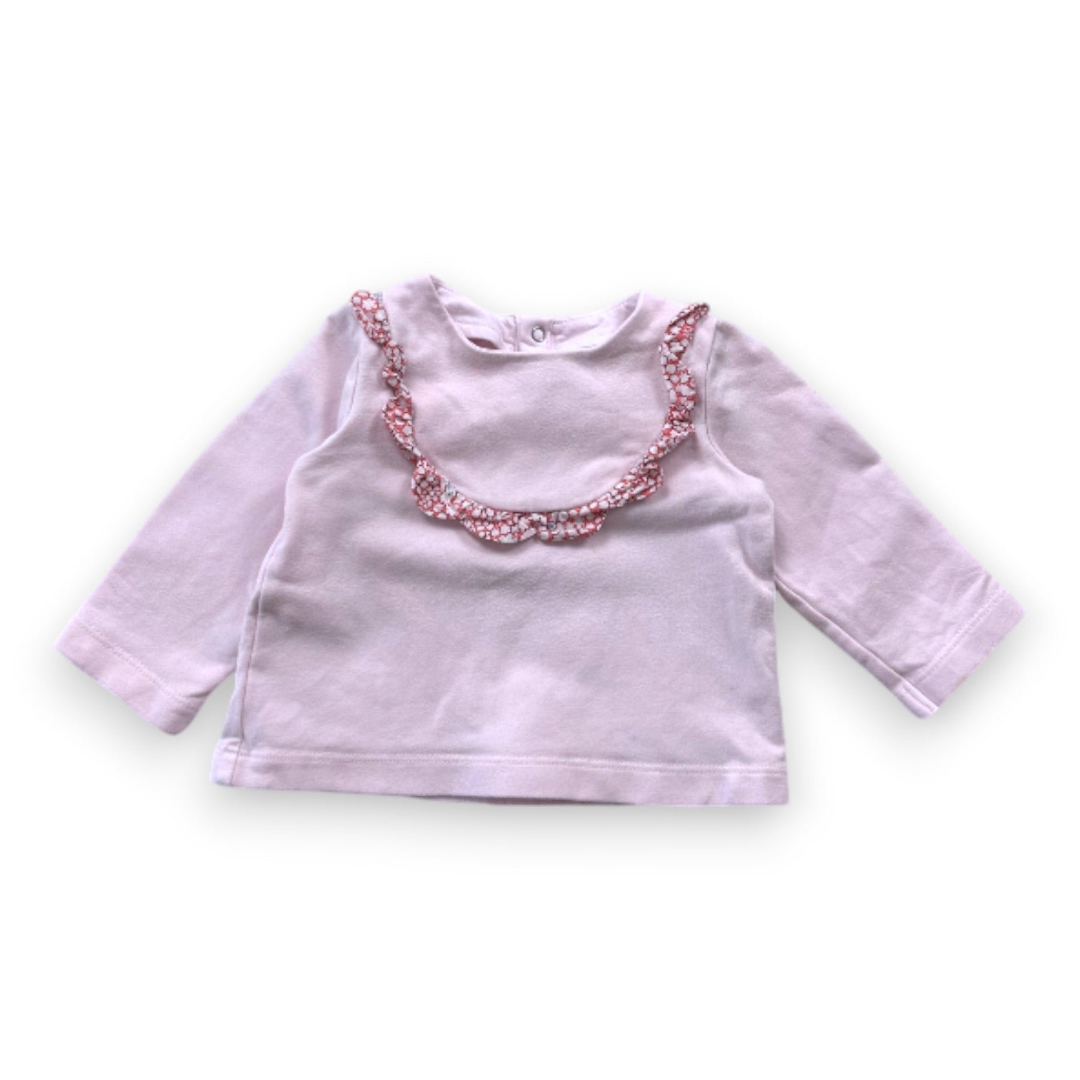 Pink baby T-shirt - 6 months JACADI - Seconde Main Pink