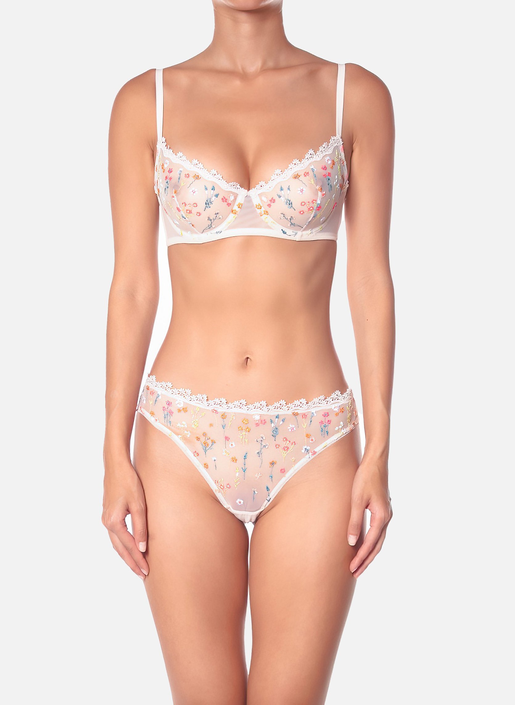 Cotton underwired bra HUIT White