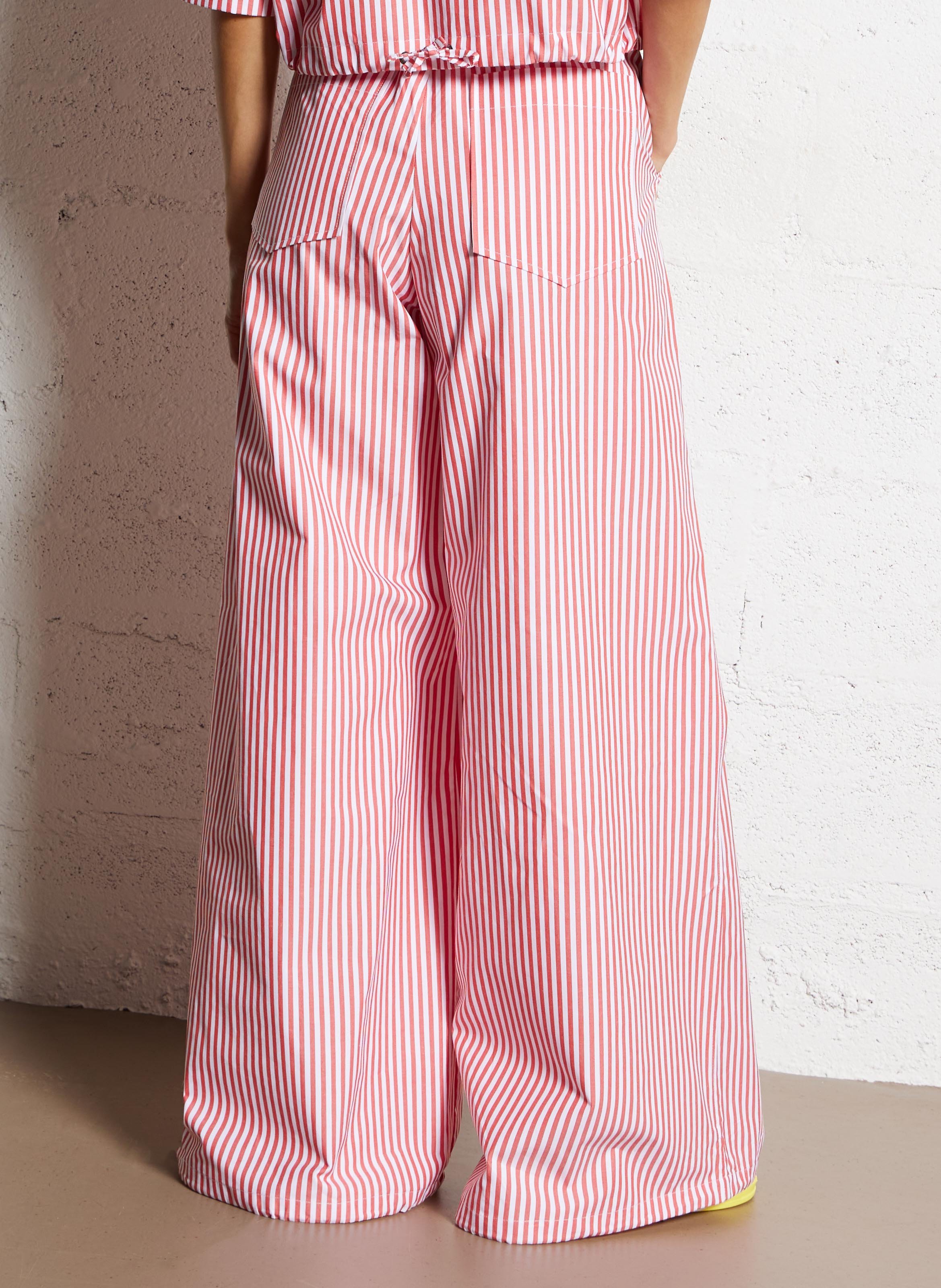 Wide cotton trousers  STELLA NOVA Red