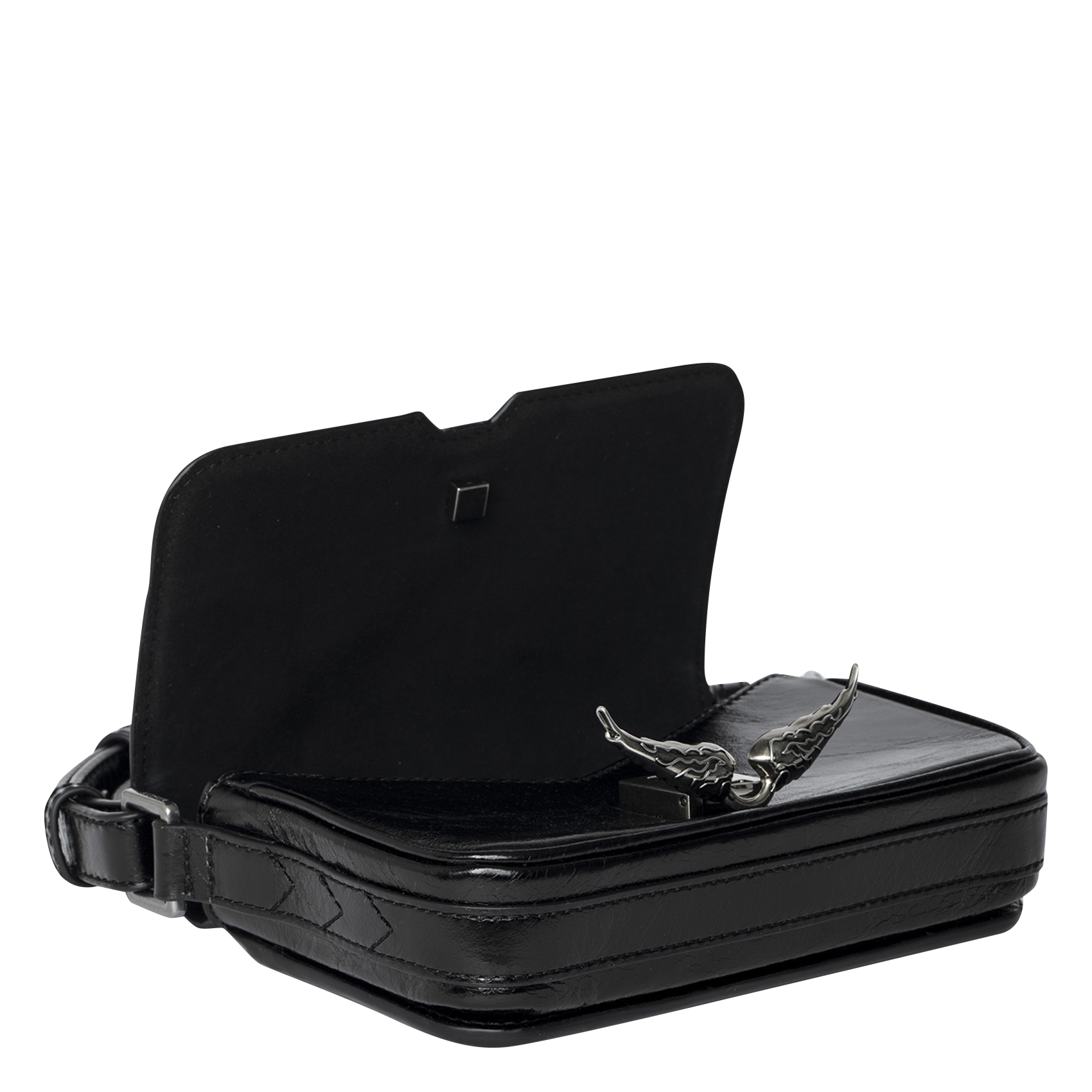 Leren clutch ZADIG&VOLTAIRE Zwart