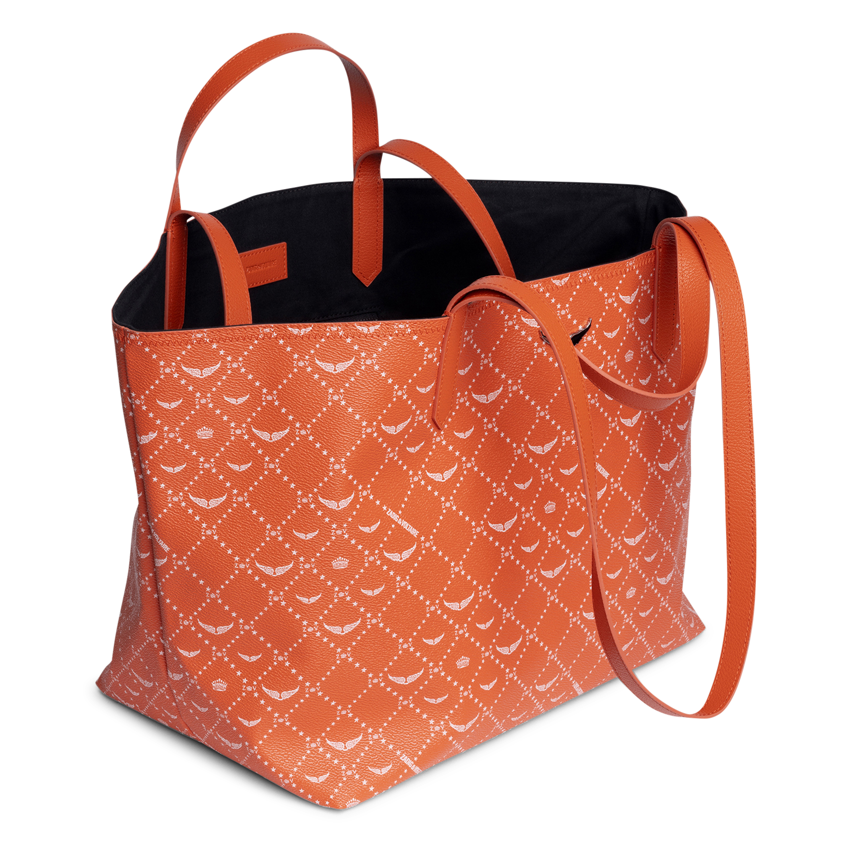 Shopper tas met print ZADIG&VOLTAIRE Oranje