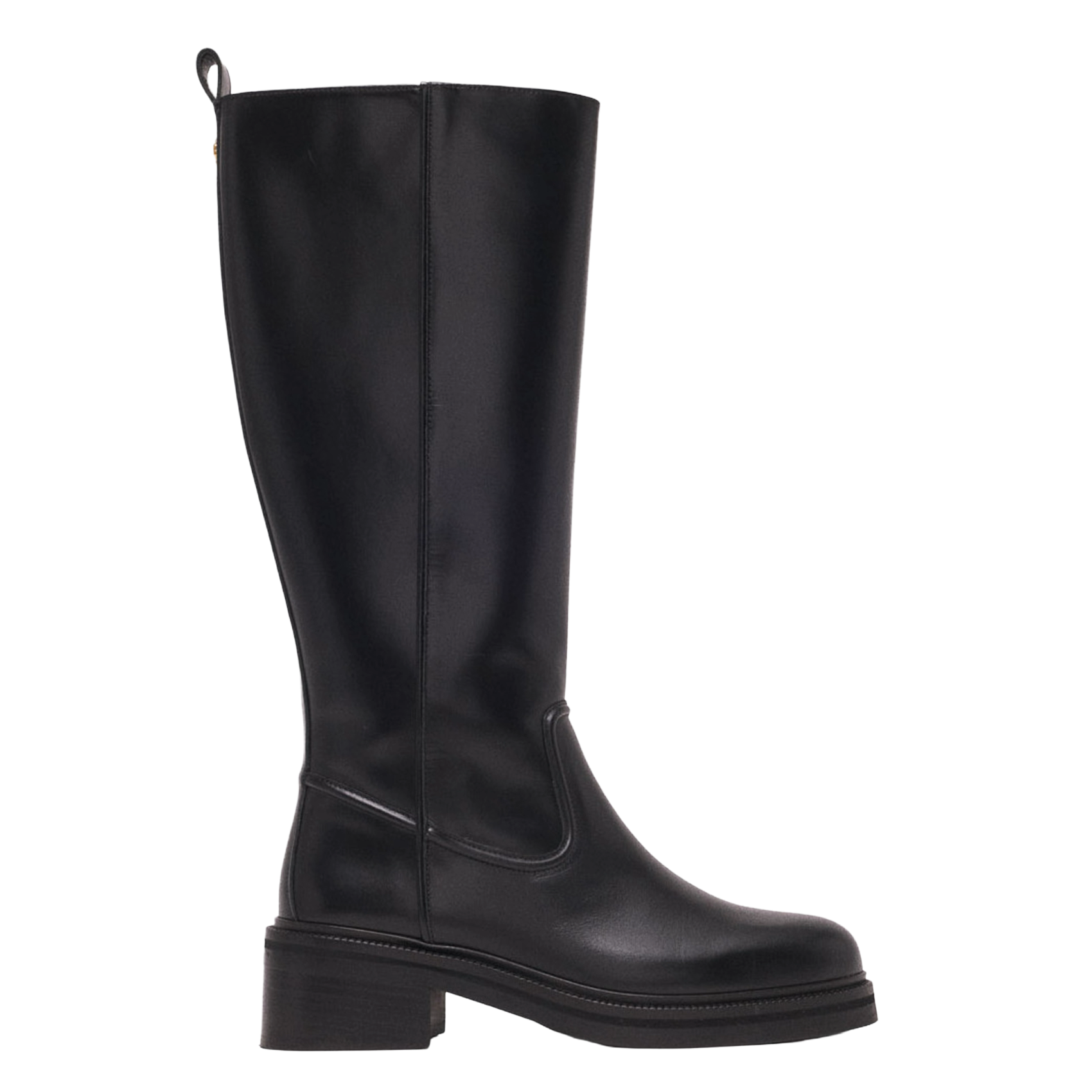 Bottes en cuir MAJE Noir