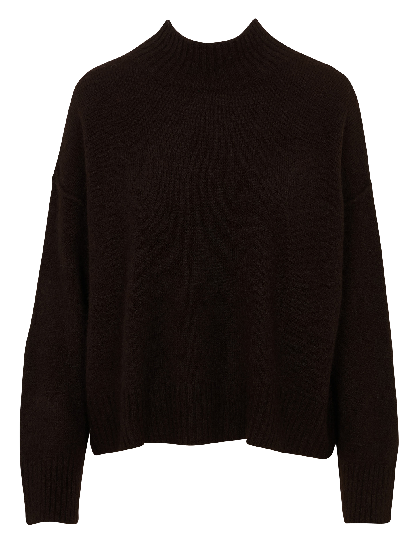 Pull col rond  HUMILITY Marron