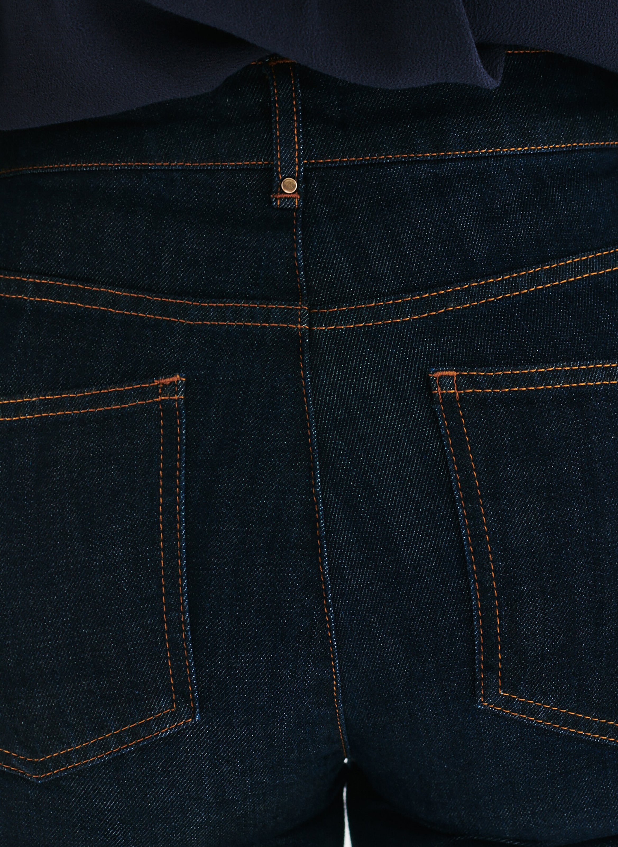 Jean droit en coton mélangé CAROLL Bleu