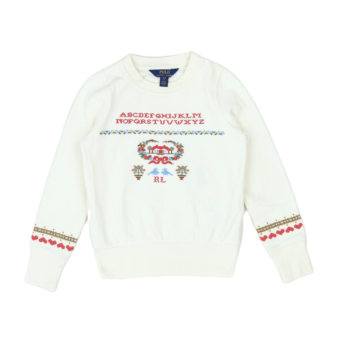 White child's sweatshirt - 7 years POLO RALPH LAUREN - Seconde Main White
