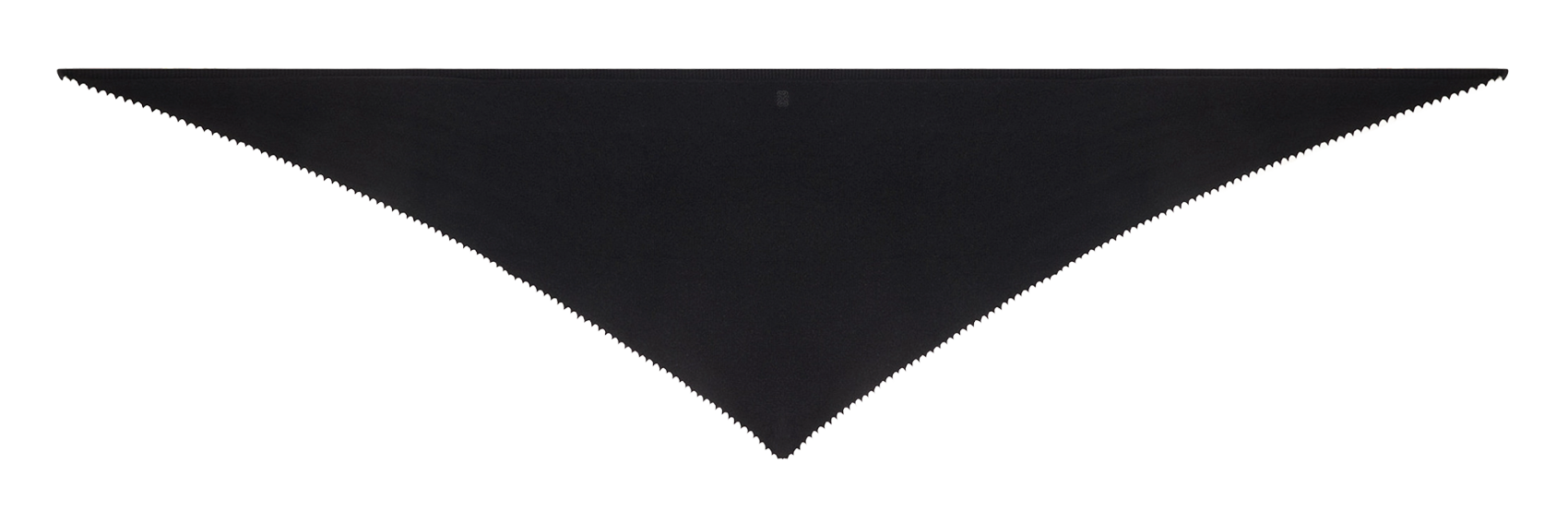 Echarpe triangle en laine et cachemire SANDRO Noir