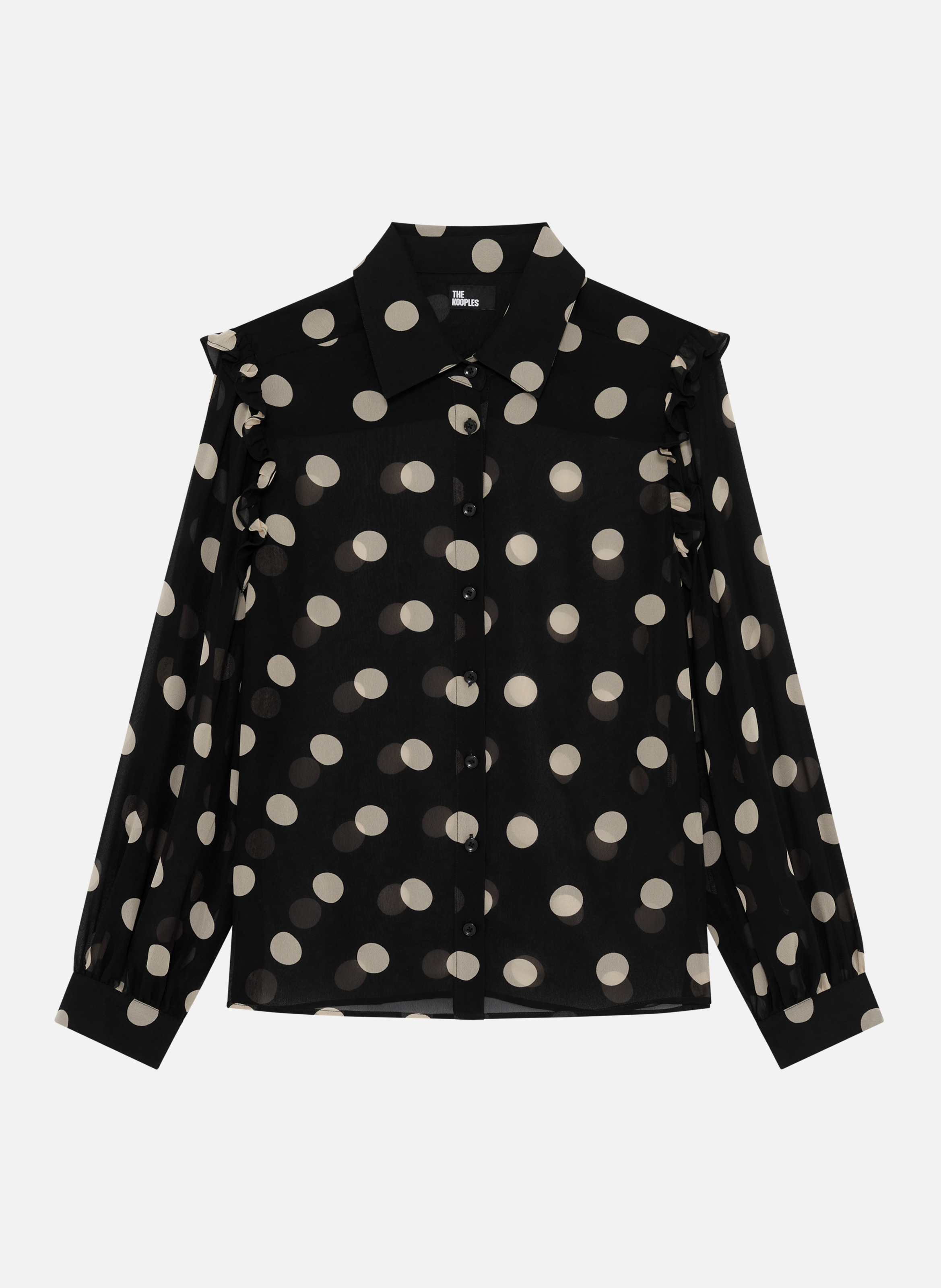 Polka dot shirt THE KOOPLES Black