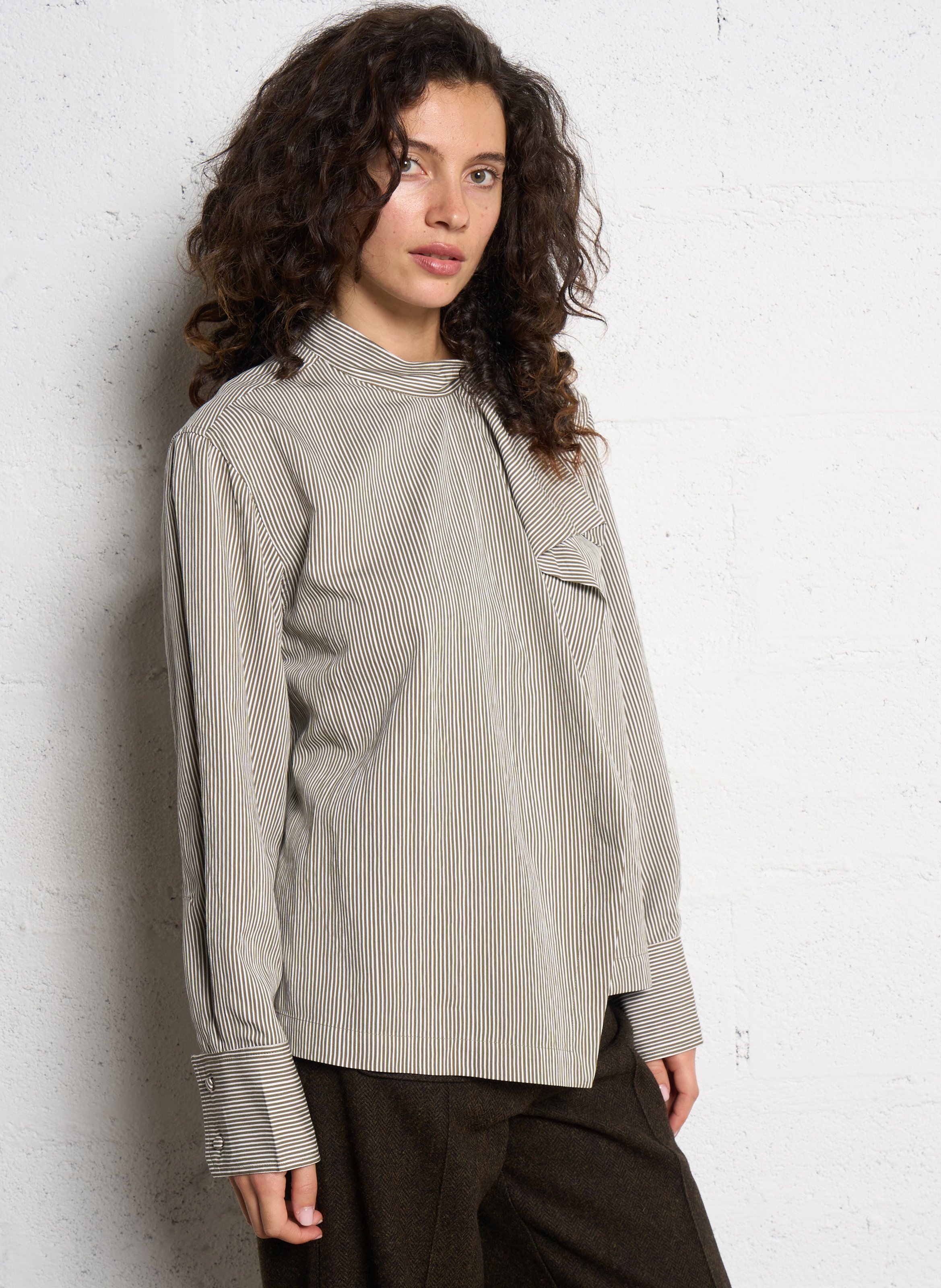 Top ample à rayures MARGAUX LONNBERG Vert