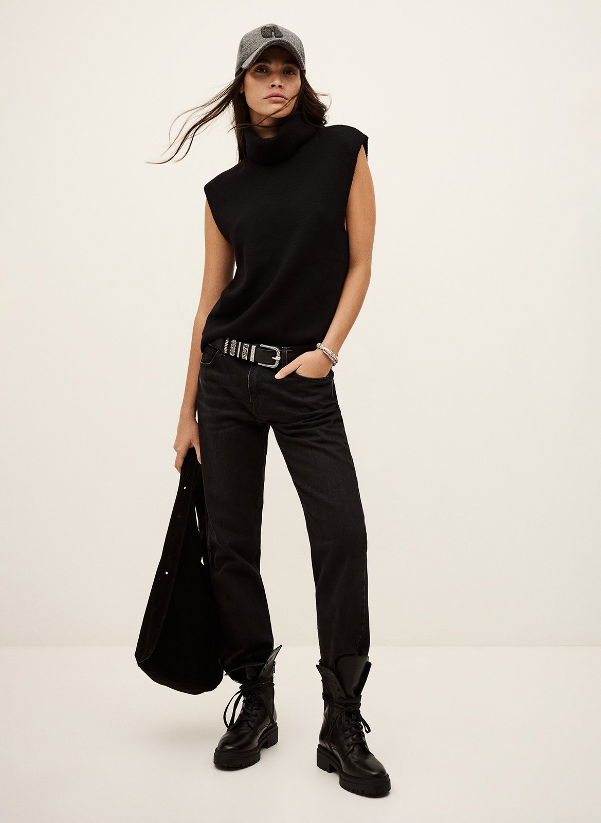 Rechte, wollen coltrui BA&SH Zwart