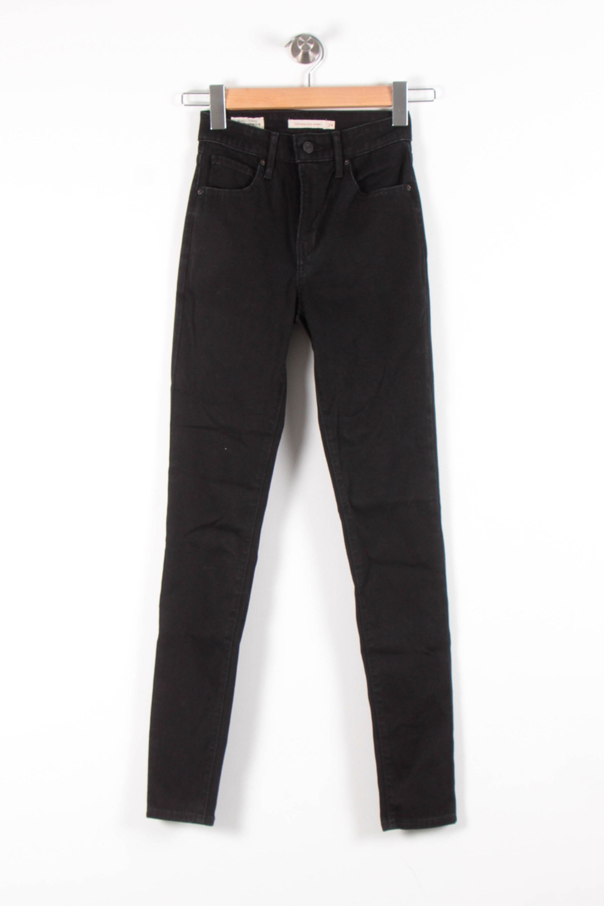 Cropped slim jeans with studs LEVI'S - Seconde main Black