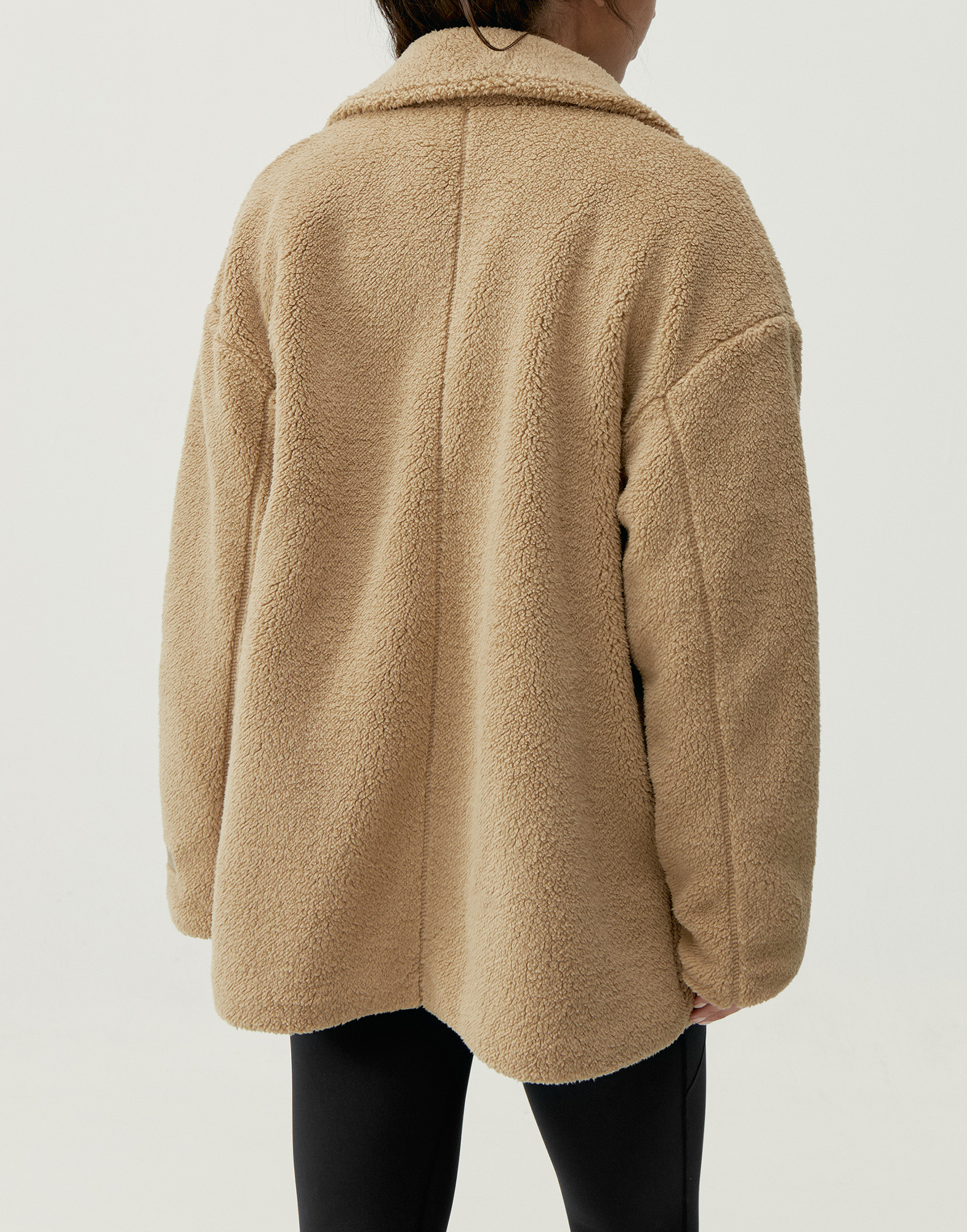 Buttoned performance athleisure sports jacket BORN Beige