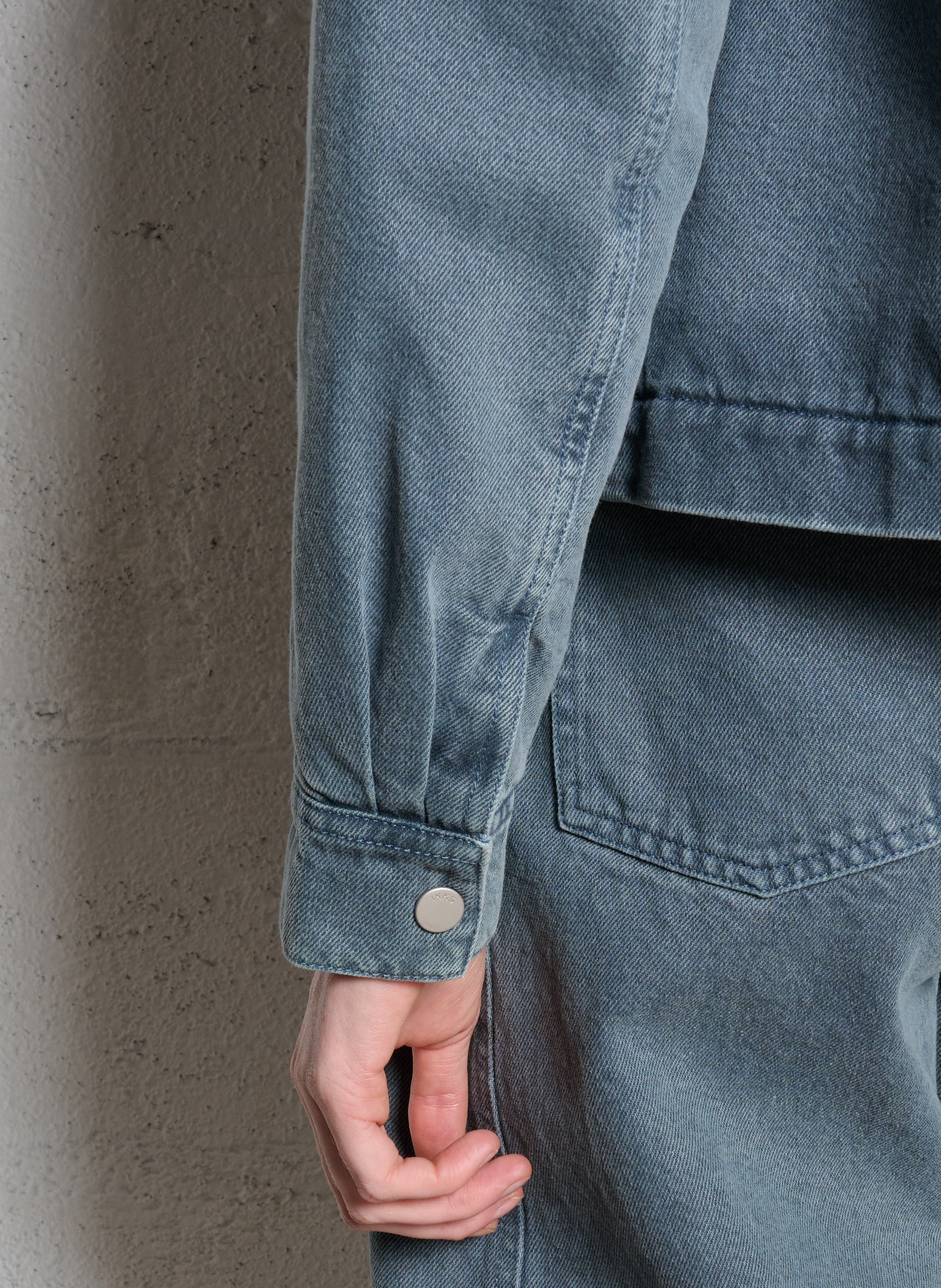 Oversized, katoenen spijkerjasje IKKS Blauw