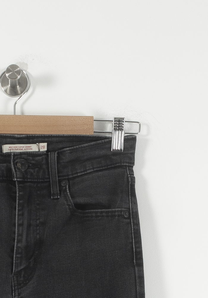 Cropped slim jeans with studs LEVI'S - Seconde main Black