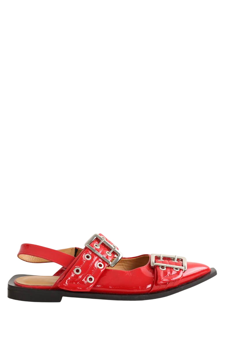 Ballet pumps GANNI - Seconde Main Red