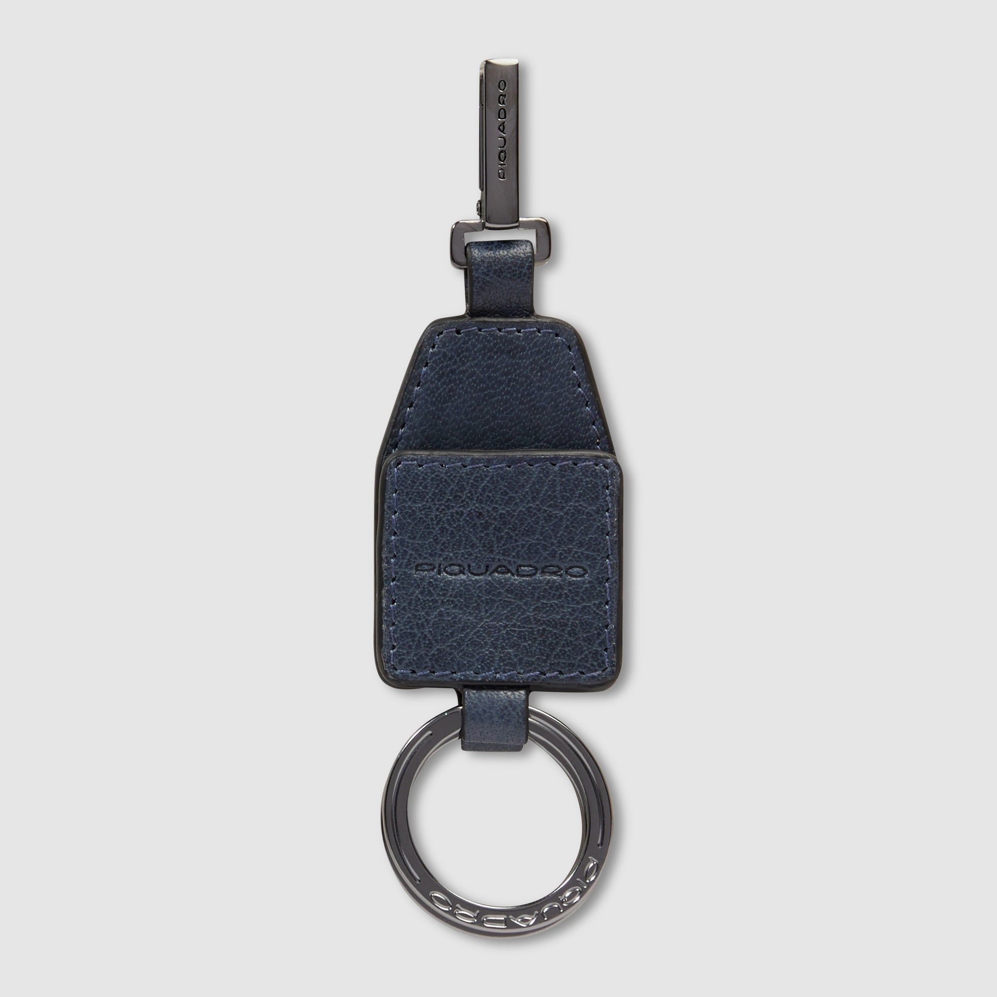 Divisible leather keychain PIQUADRO Grey