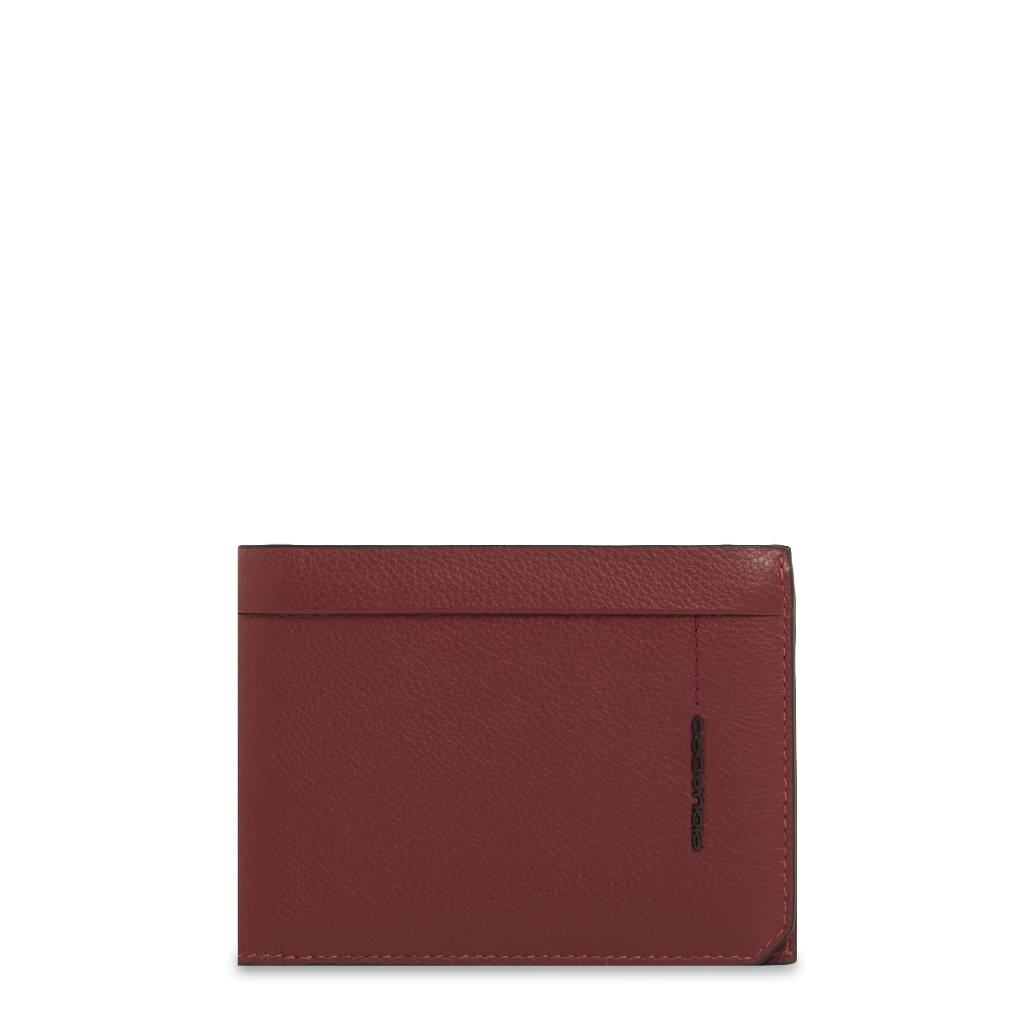 Men's wallet with ID card holder flap PIQUADRO Red