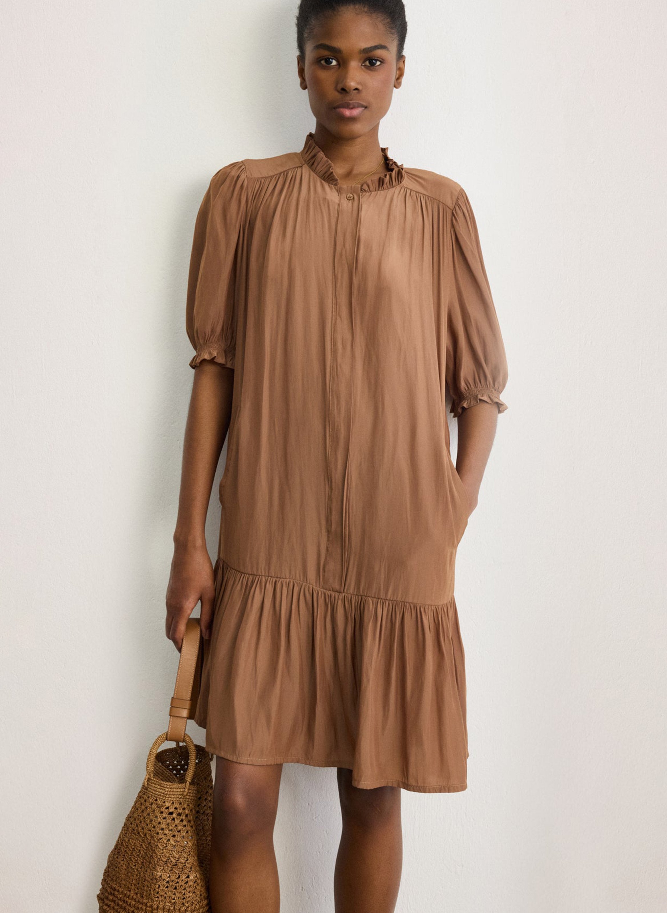 Robe courte col rond PABLO