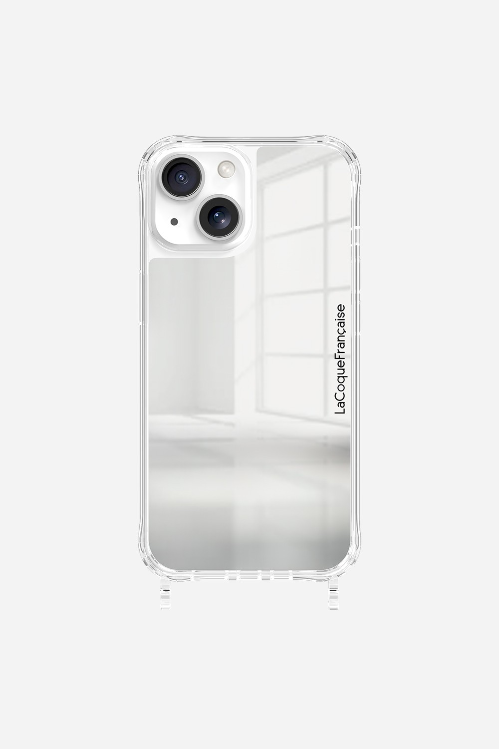 Coque de téléphone miroir avec anneaux pour iphone 13 mini LA COQUE FRANCAISE Argent