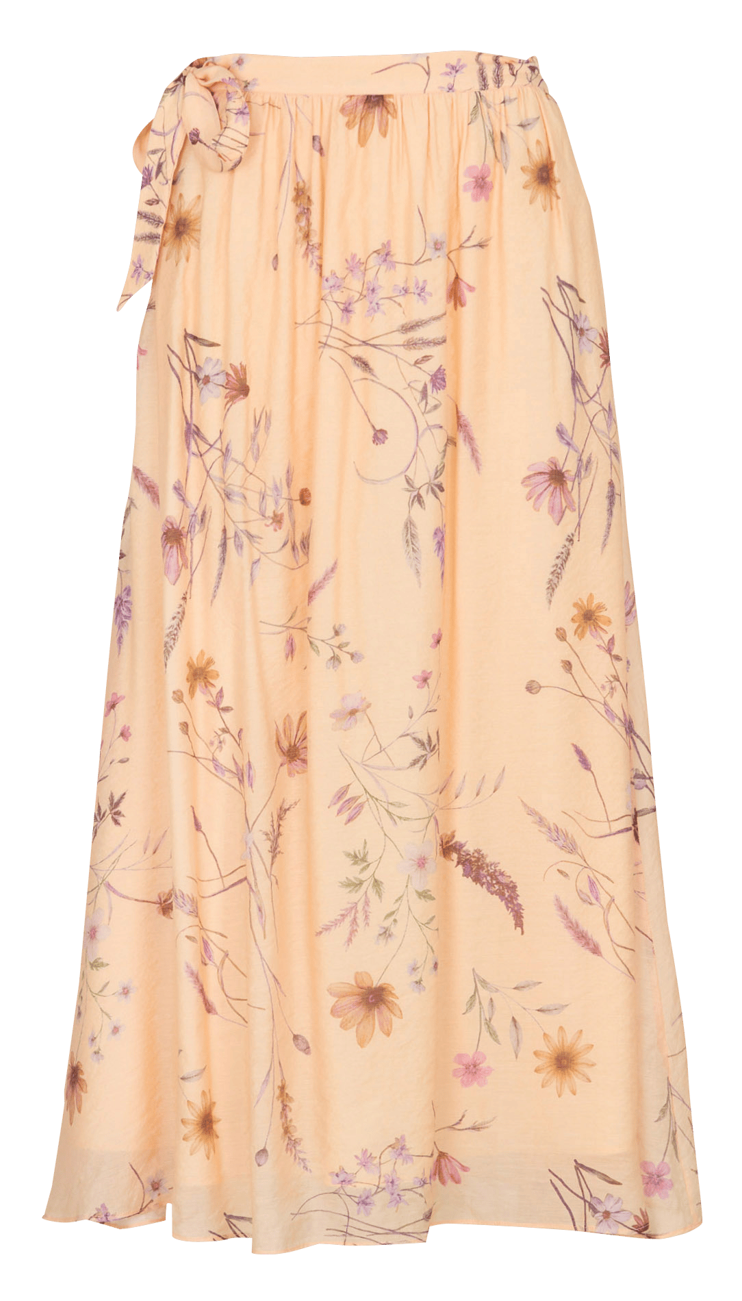 Flared midi skirt with patterns BERENICE Multicolored