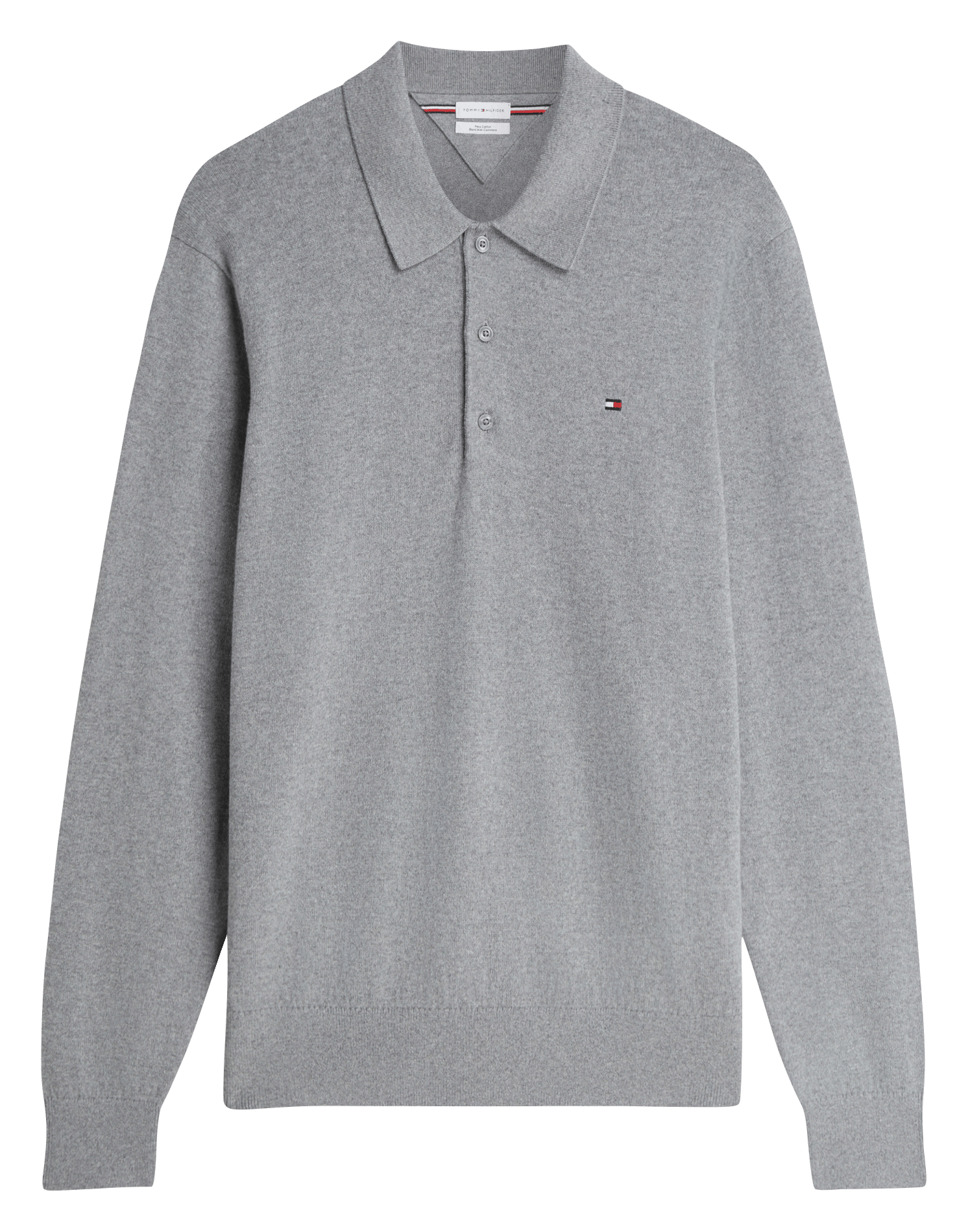 Polo droit en coton bio mélangé TOMMY HILFIGER