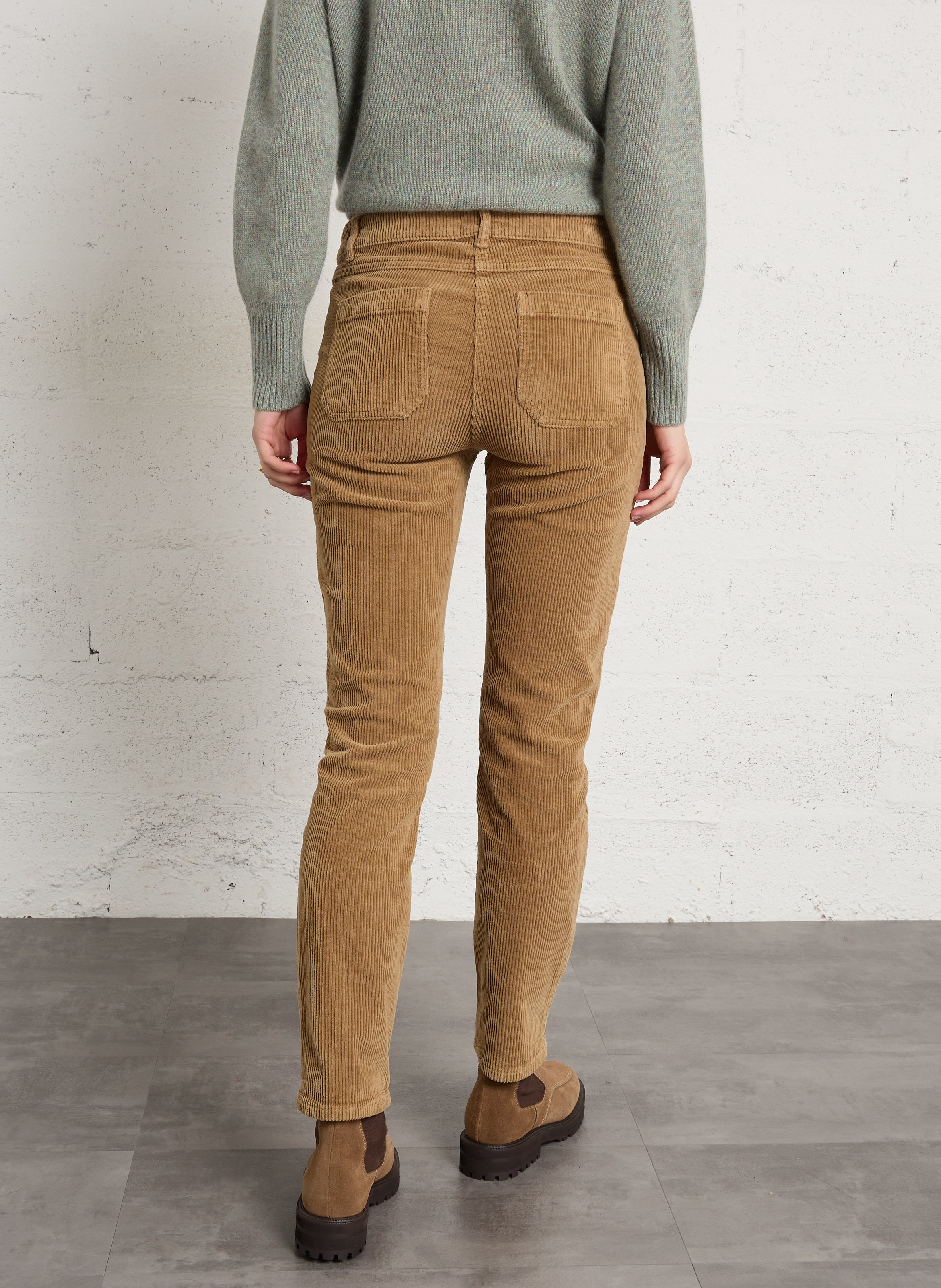 Cotton-blend chino pants MAISON 123 Beige