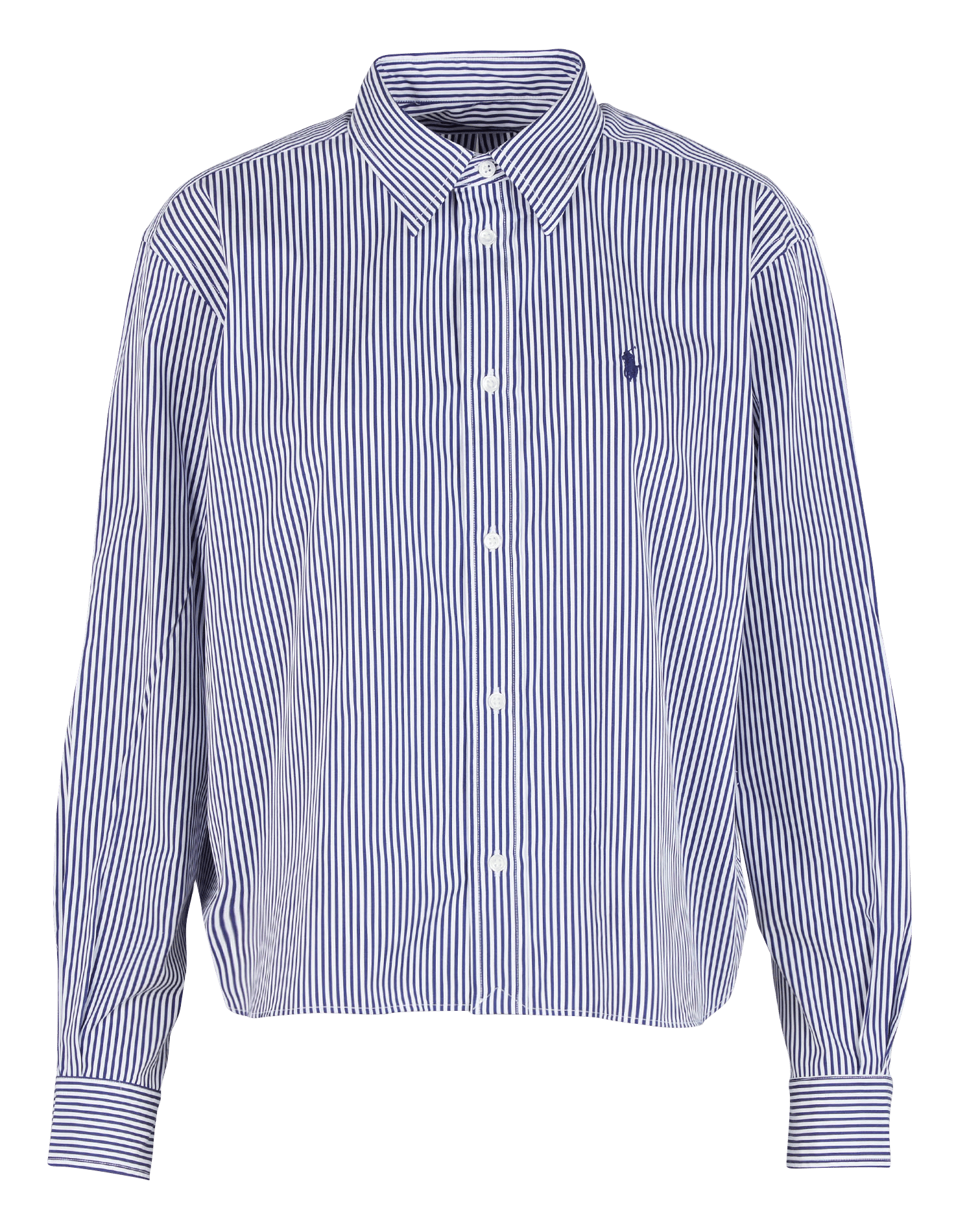 Striped cotton shirt with classic collar POLO RALPH LAUREN Blue