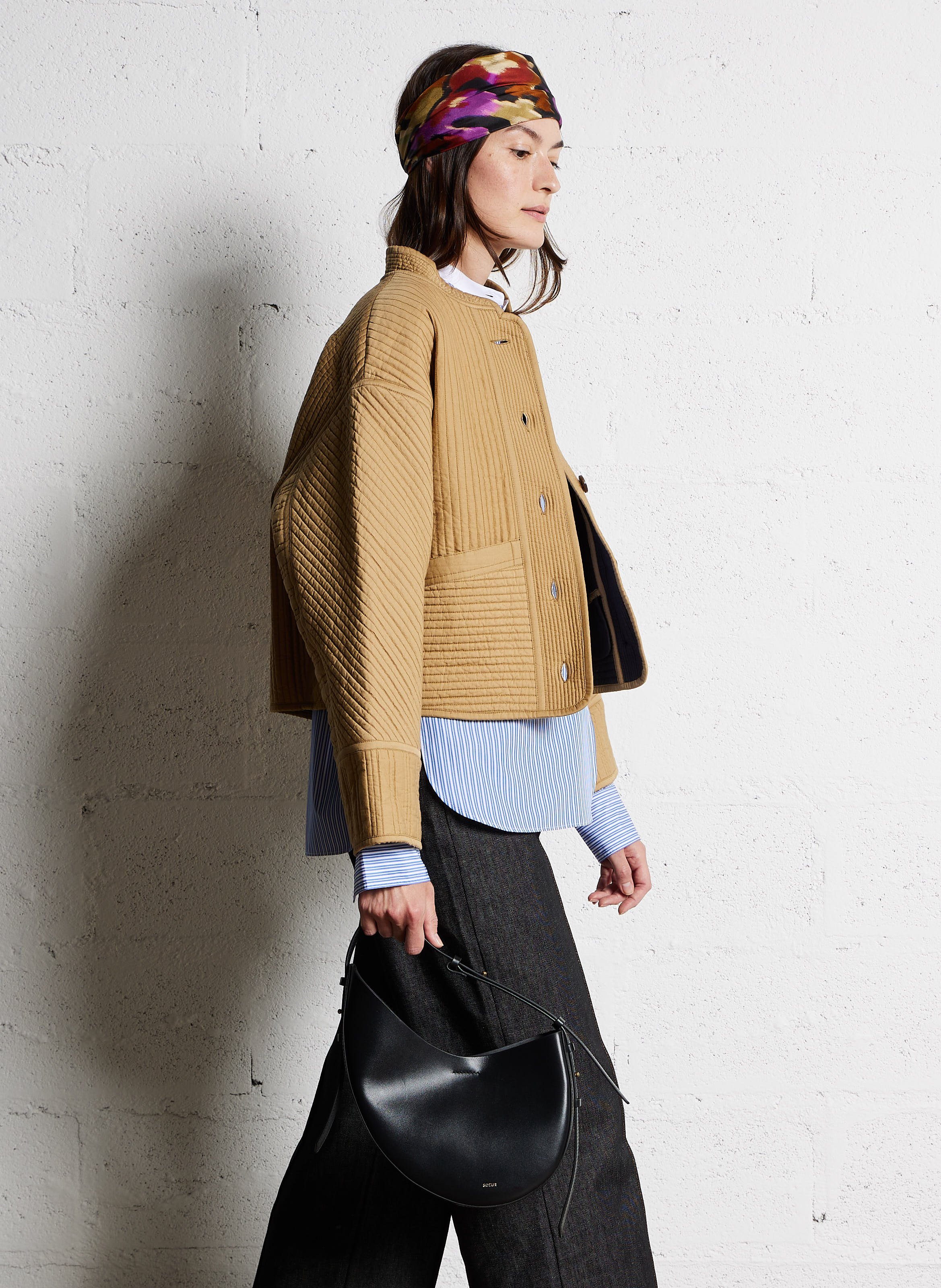 Leather mini-bag SOEUR Black