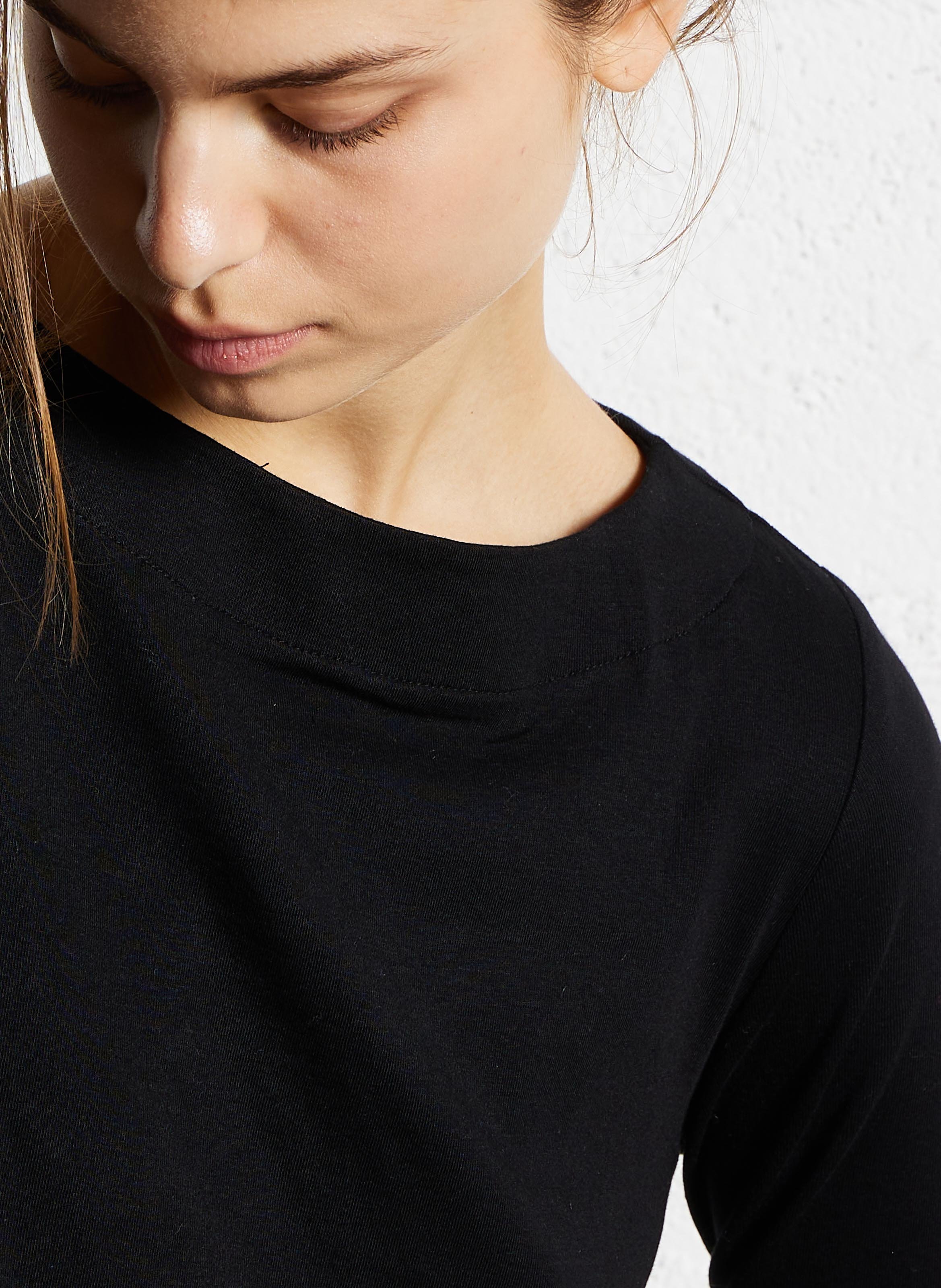 Straight-cut round-neck T-shirt MAISON 123 Black