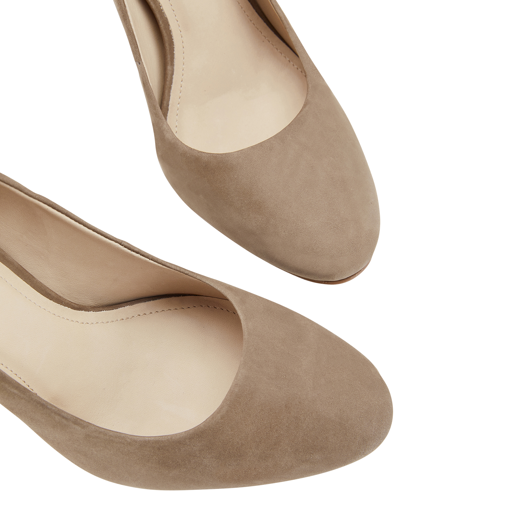 Escarpins en cuir velours COSMOPARIS Beige
