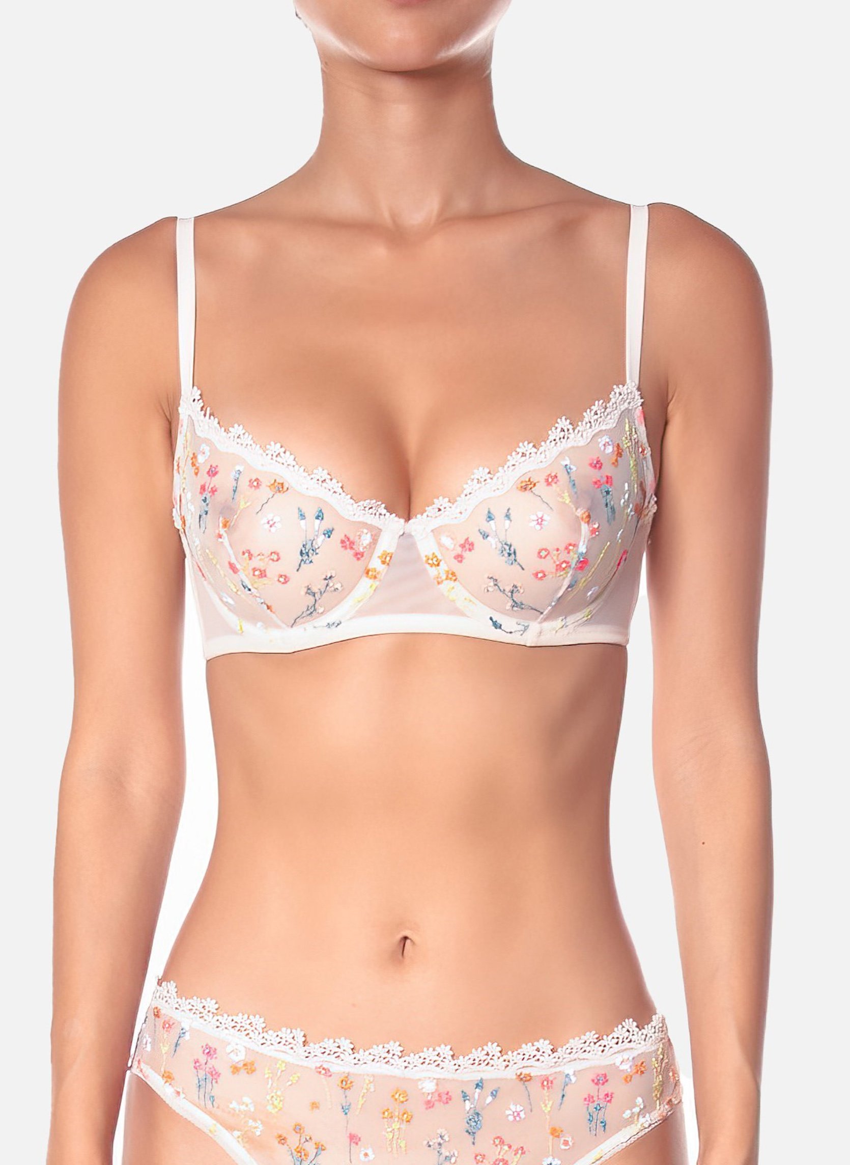 Cotton underwired bra HUIT White