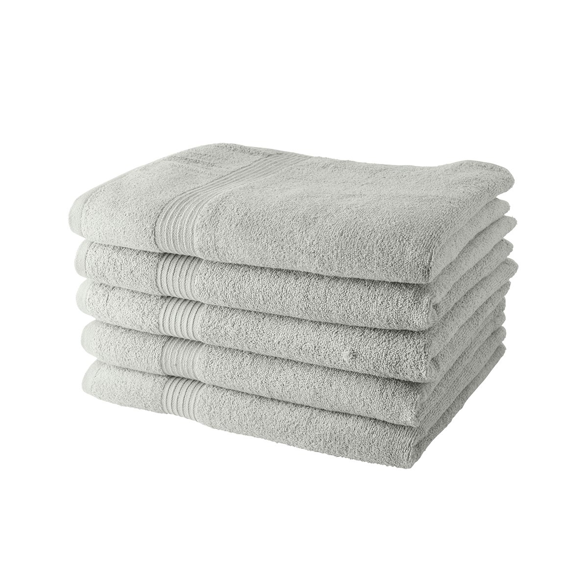 Set of 5 cotton bath towels TODAY LINGE DE MAISON White