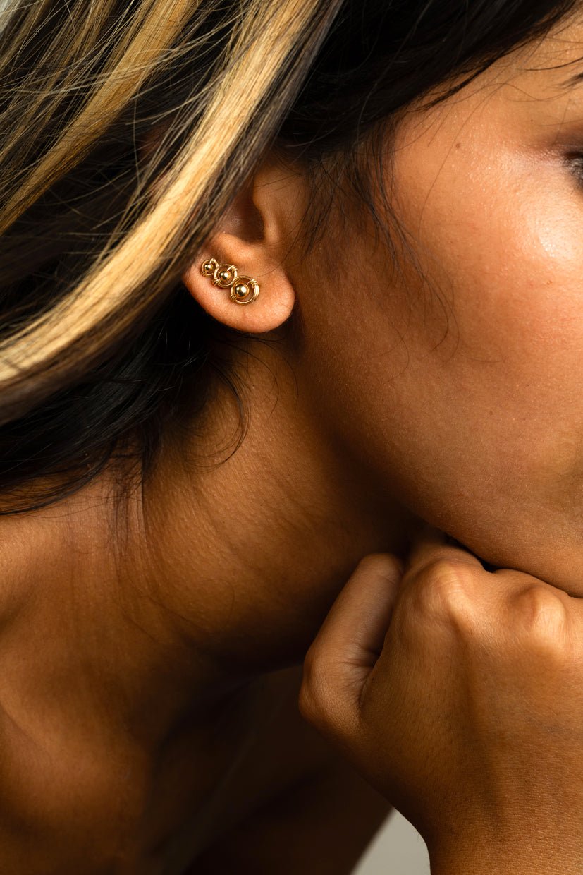 Amelia Triple Climber - Gold YAY Golden