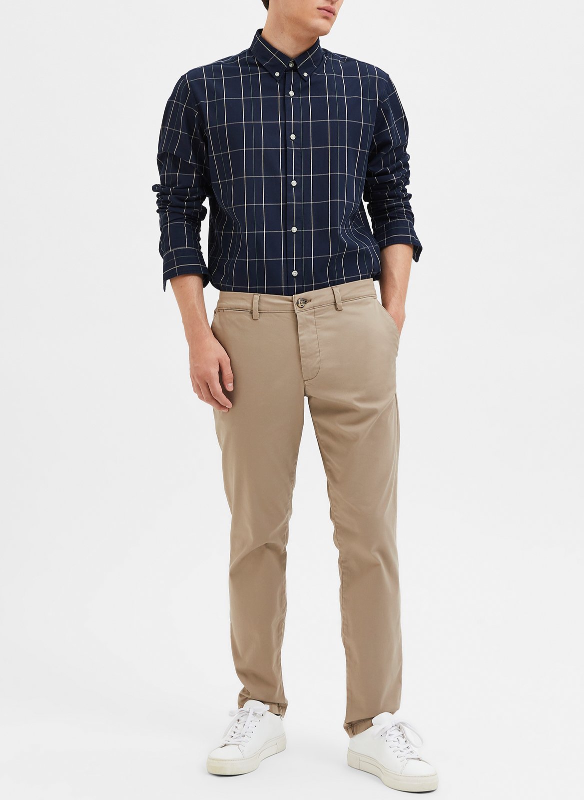 Chino trousers  SELECTED Grey