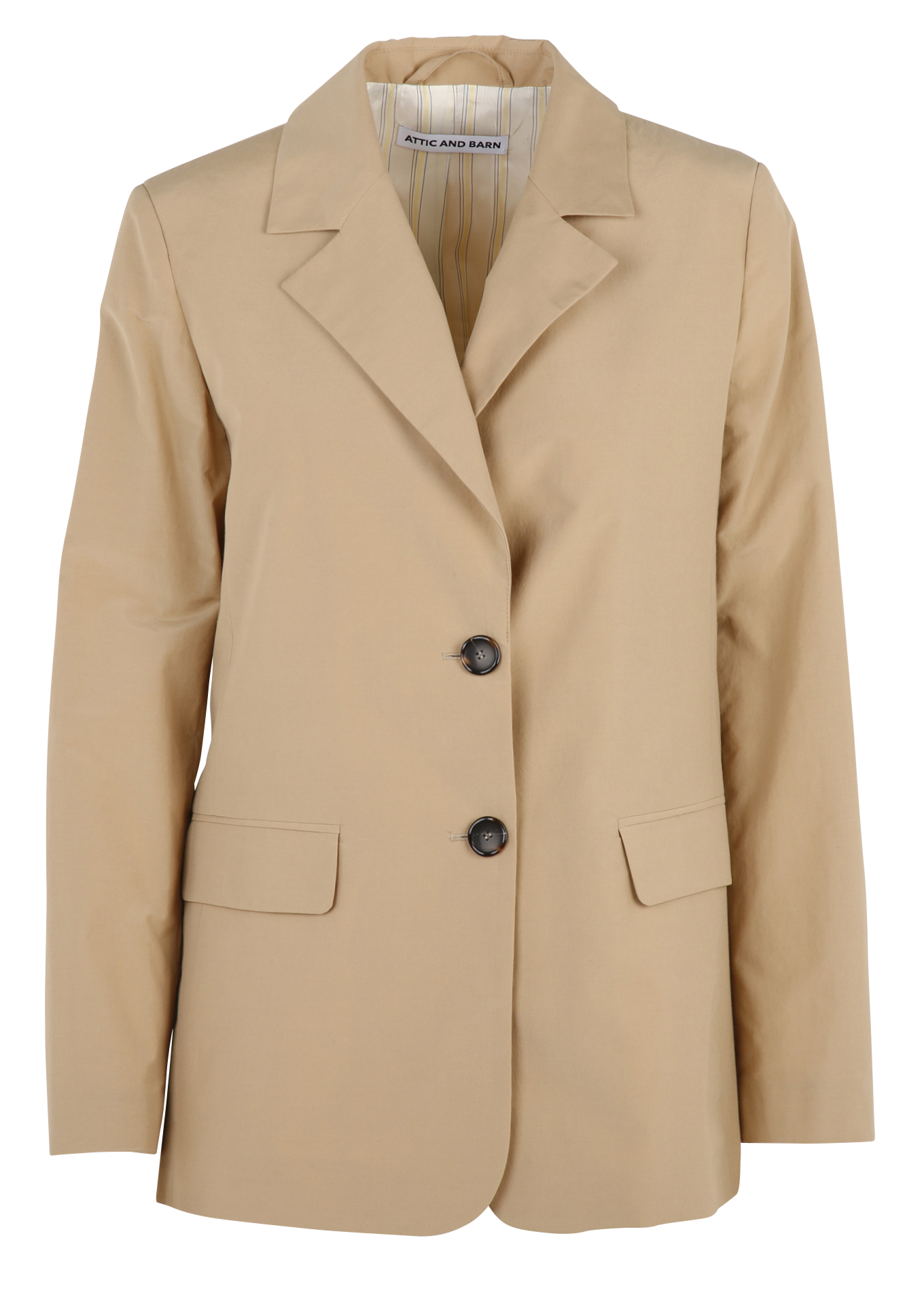 Cotton suit jacket ATTIC AND BARN Beige