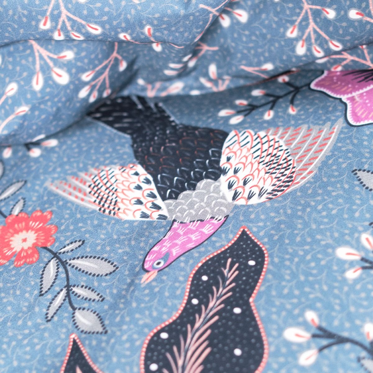 Printed cotton bed set TODAY LINGE DE MAISON Blue