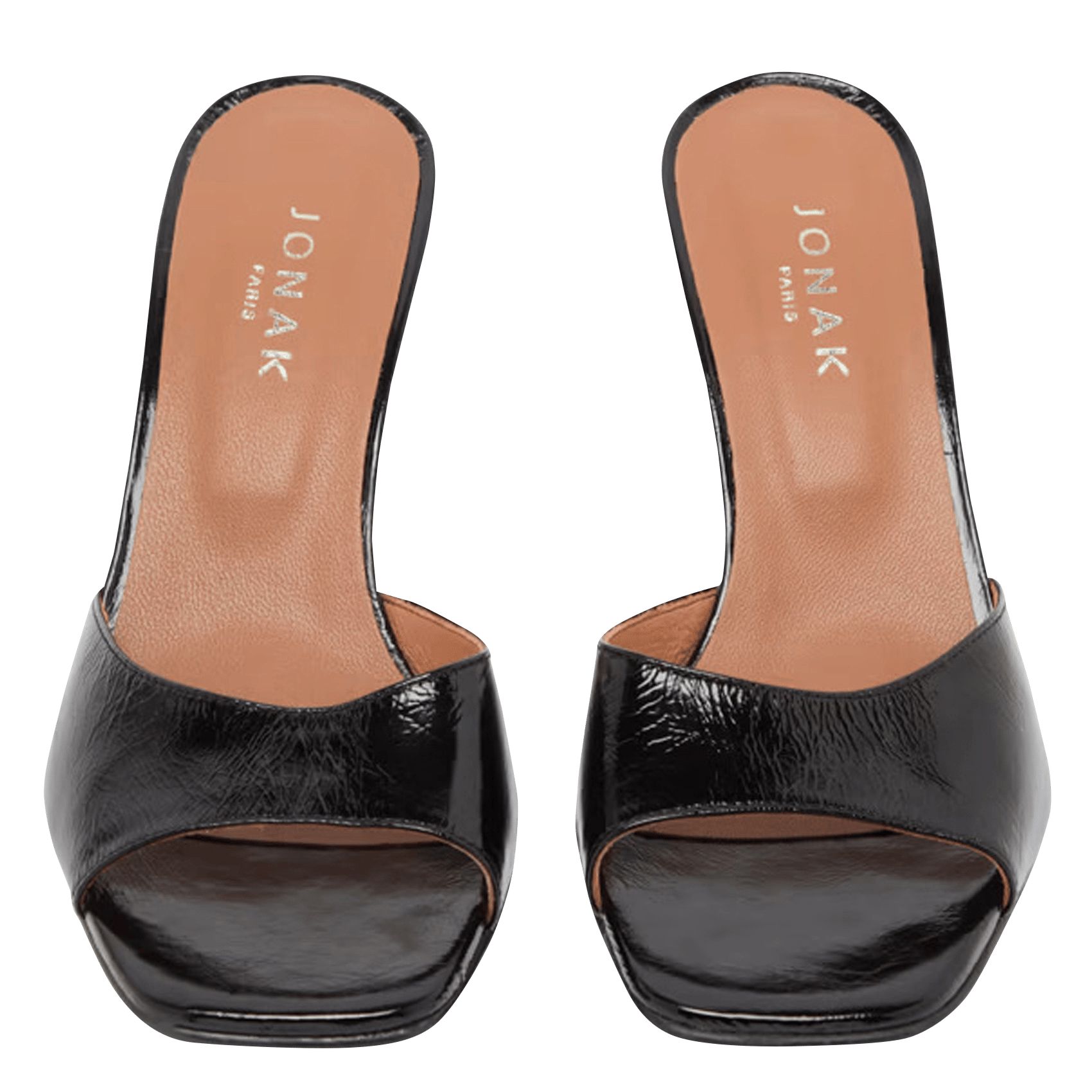 Mules vernies à talons JONAK Noir