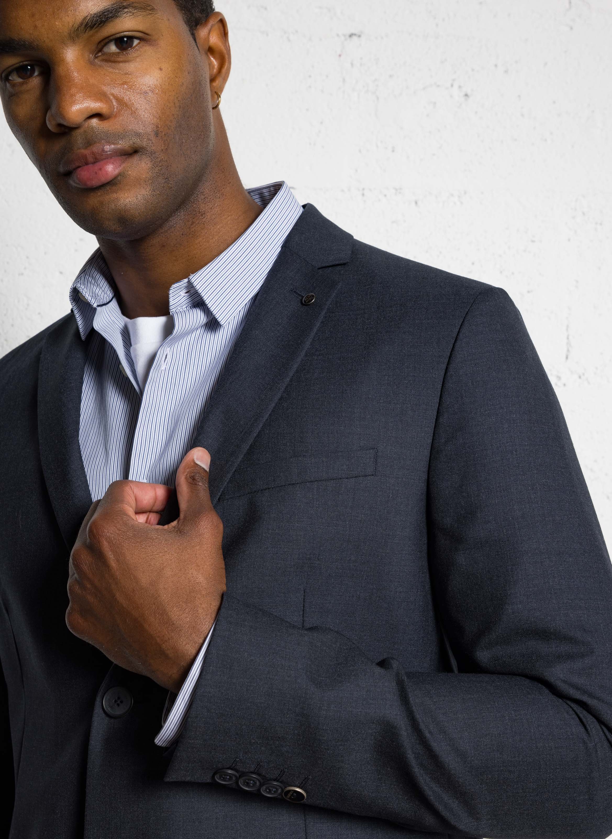 Colbert van wol IKKS Blauw